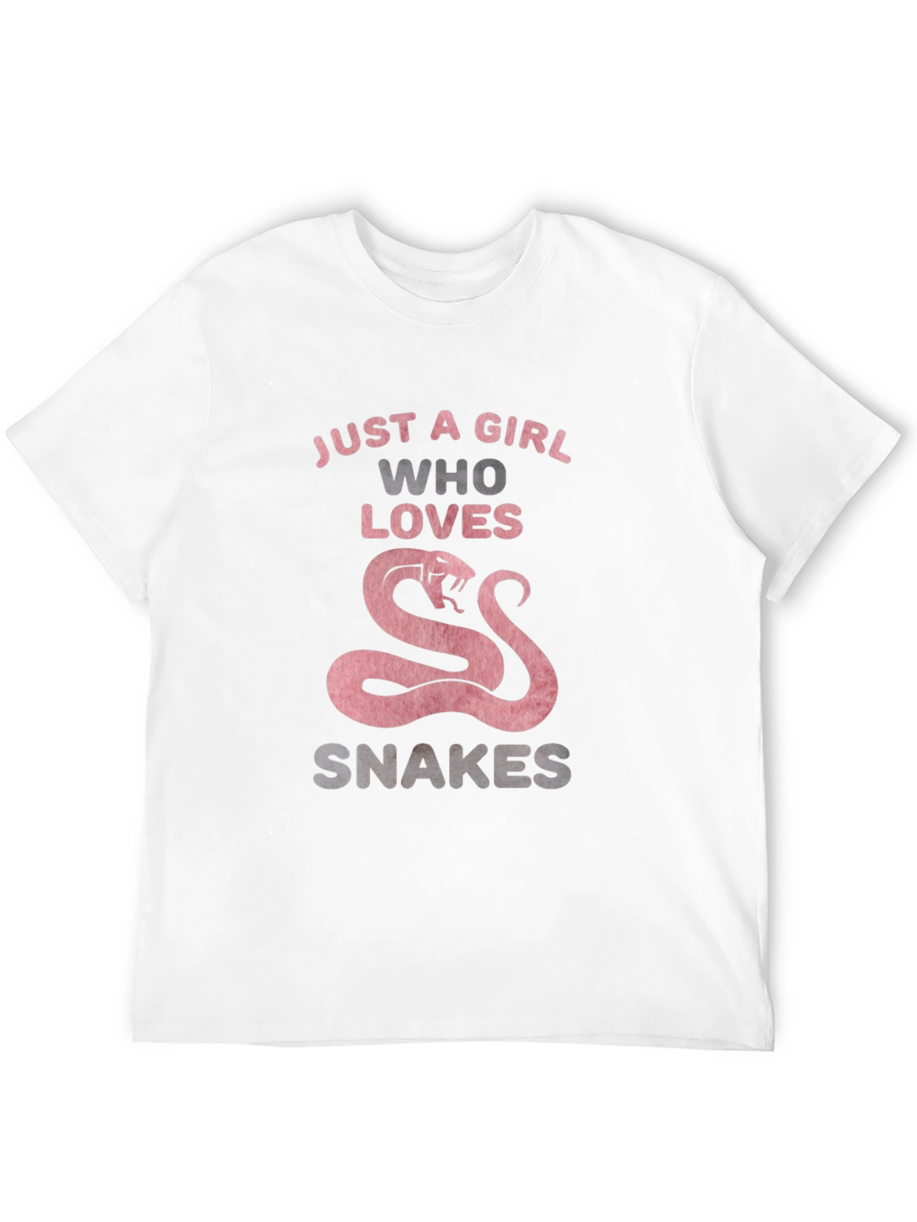 Just A Girl Who Loves Snakes T-Shirt - Black
