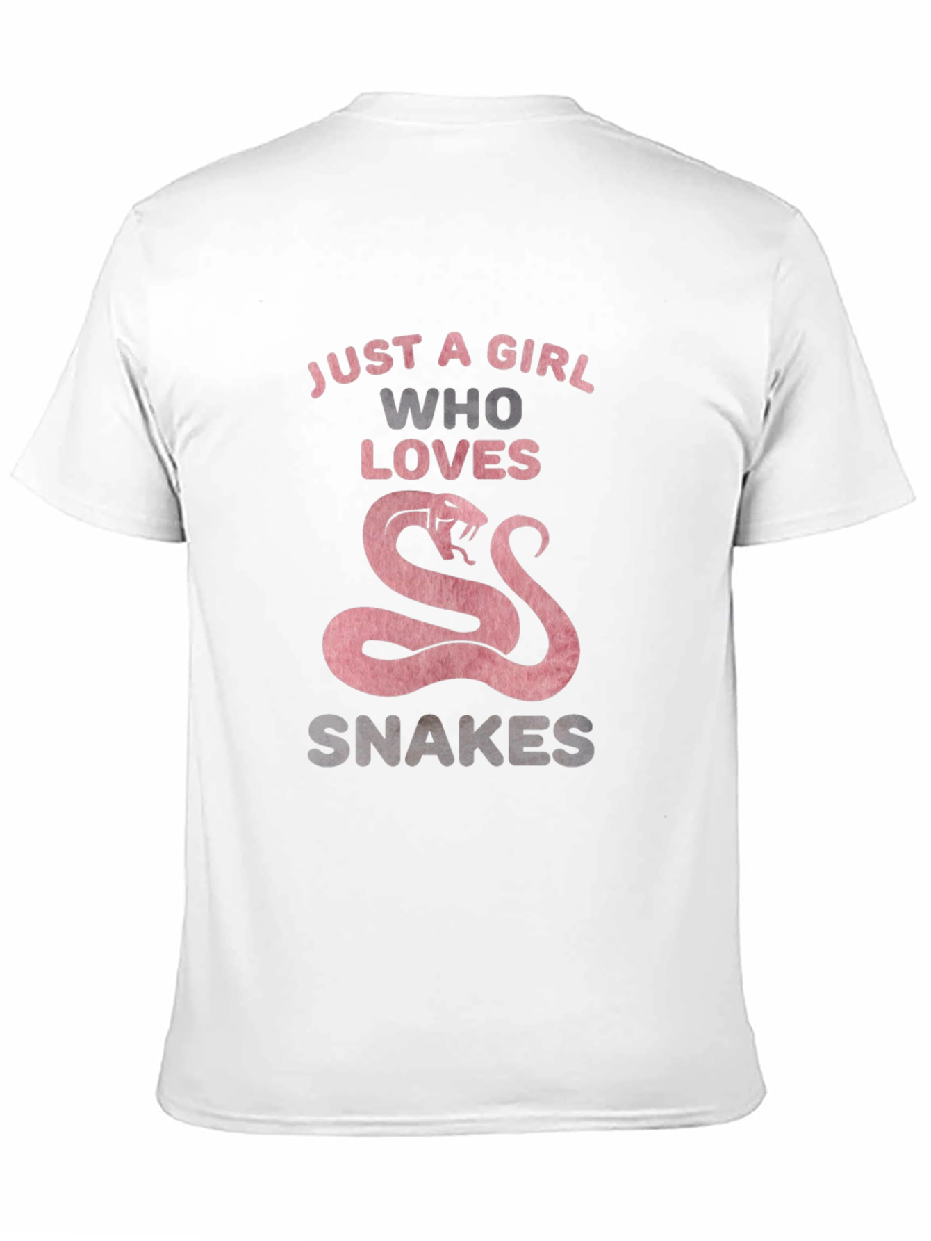 Just A Girl Who Loves Snakes T-Shirt - Black