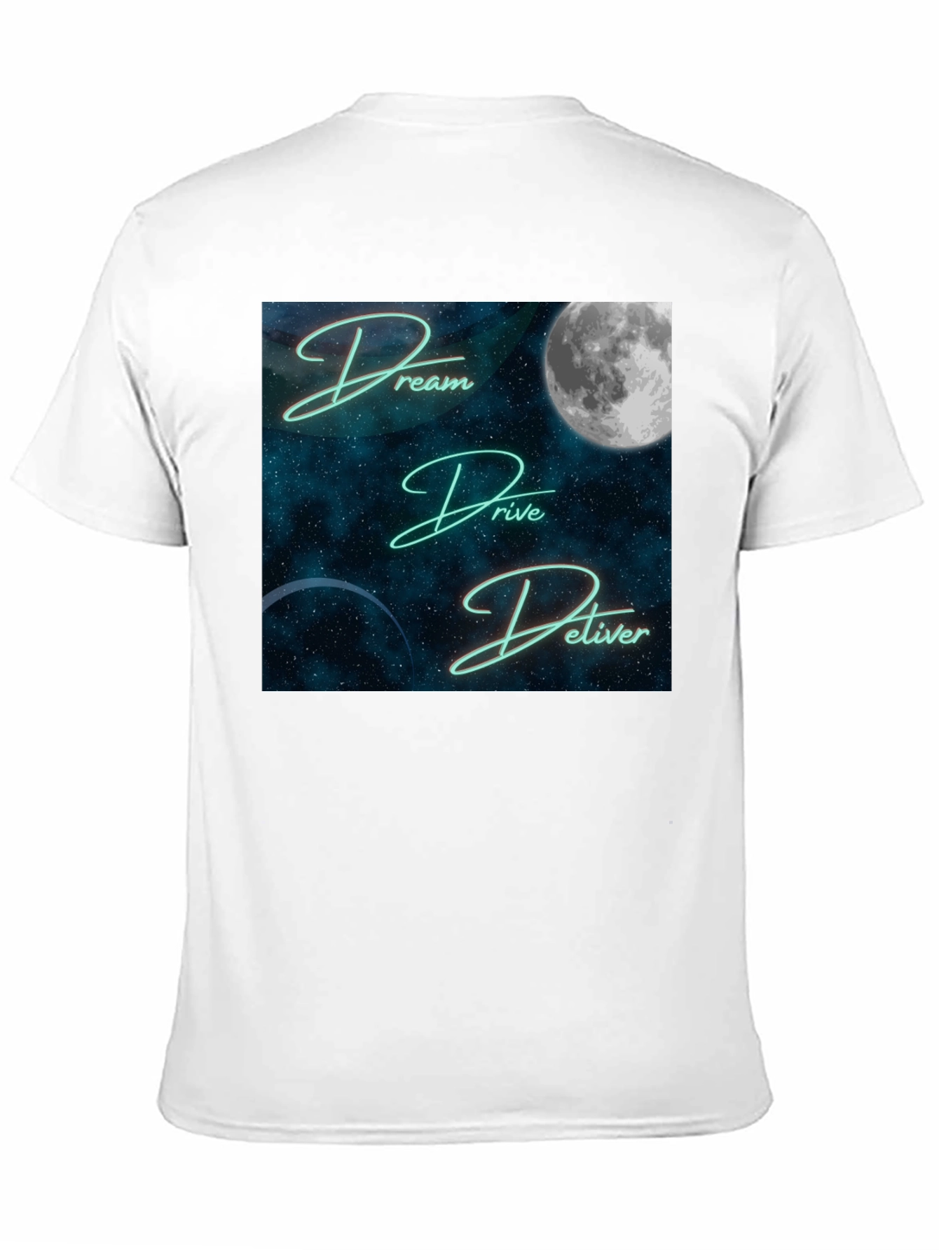 Dream Drive Deliver Graphic Tee - Black Cotton Blend