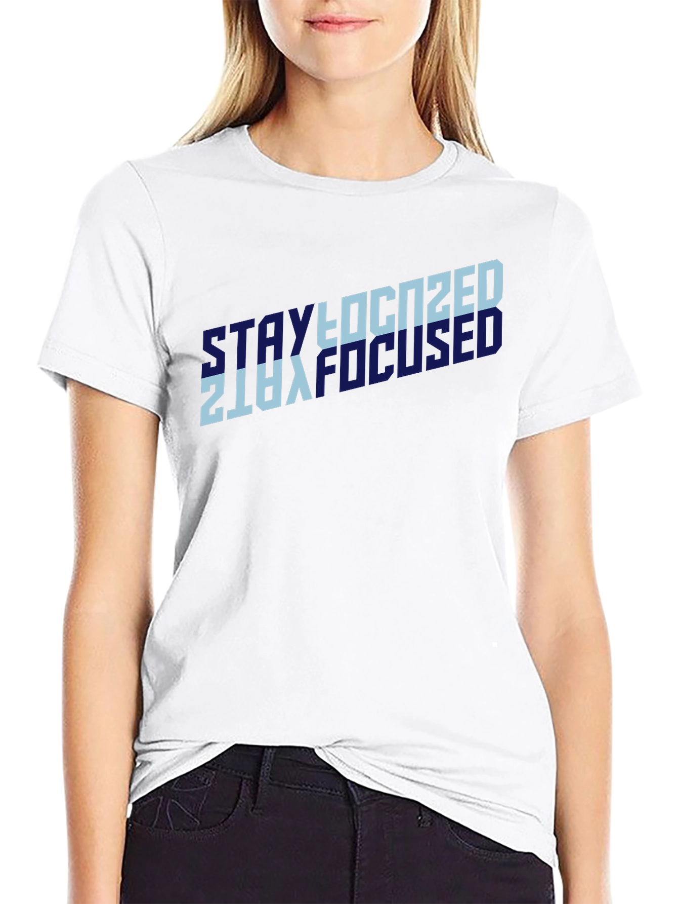Stay Focused Black T-Shirt
