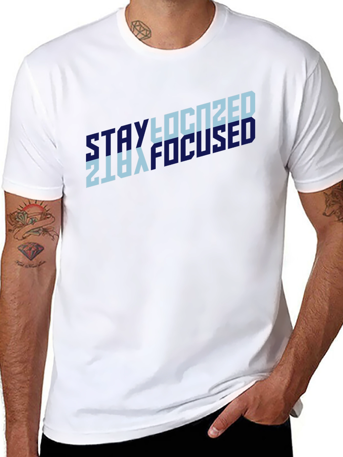 Stay Focused Black T-Shirt