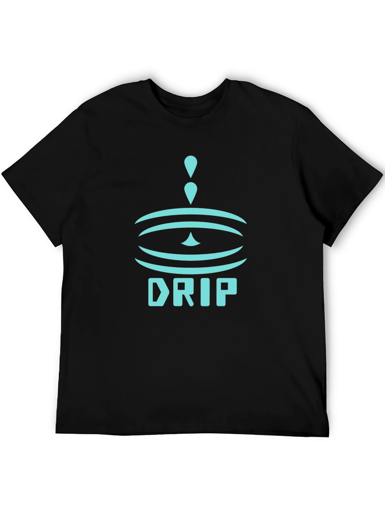 Drip Graphic Black T-Shirt