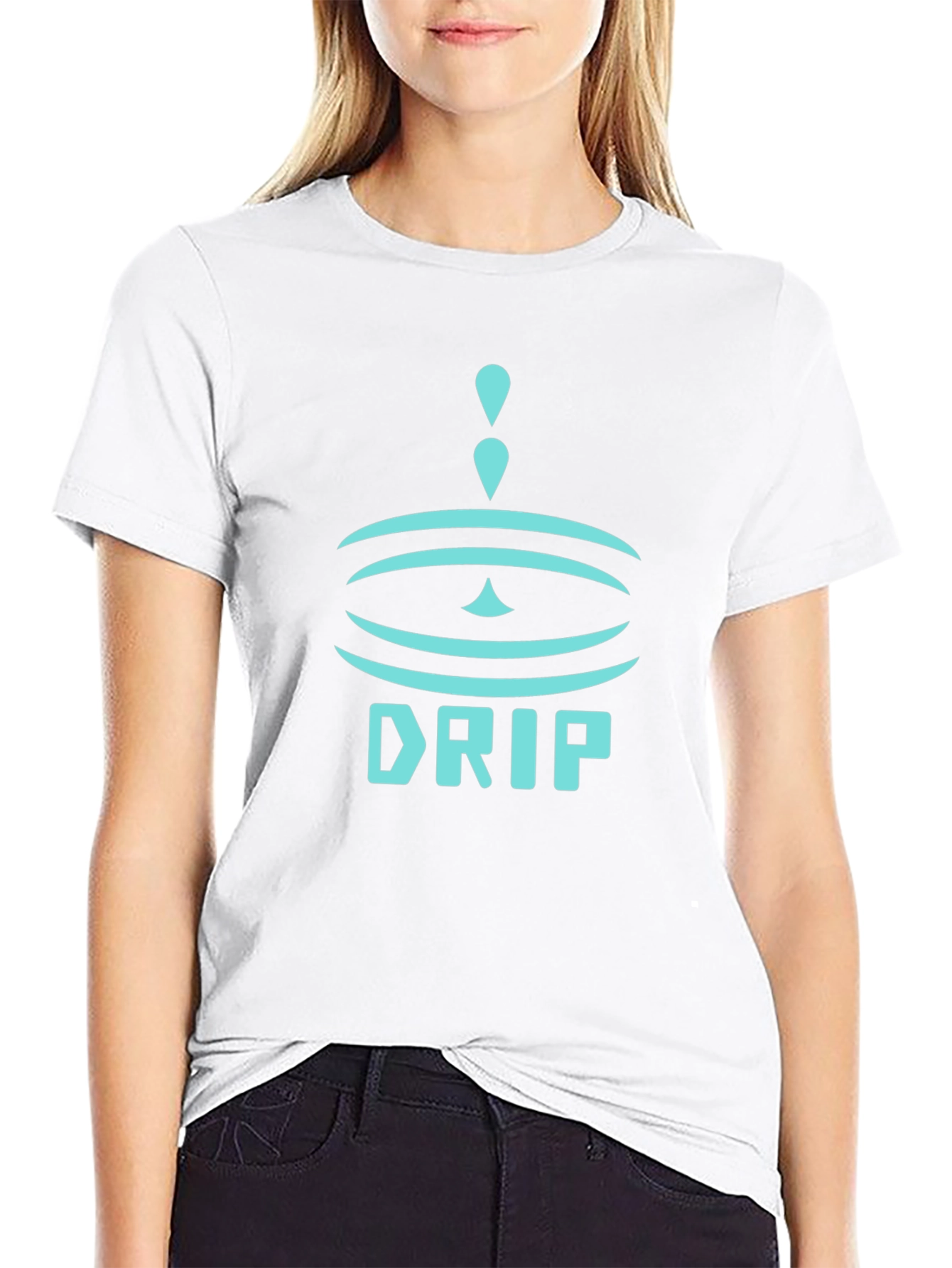 Drip Graphic Black T-Shirt