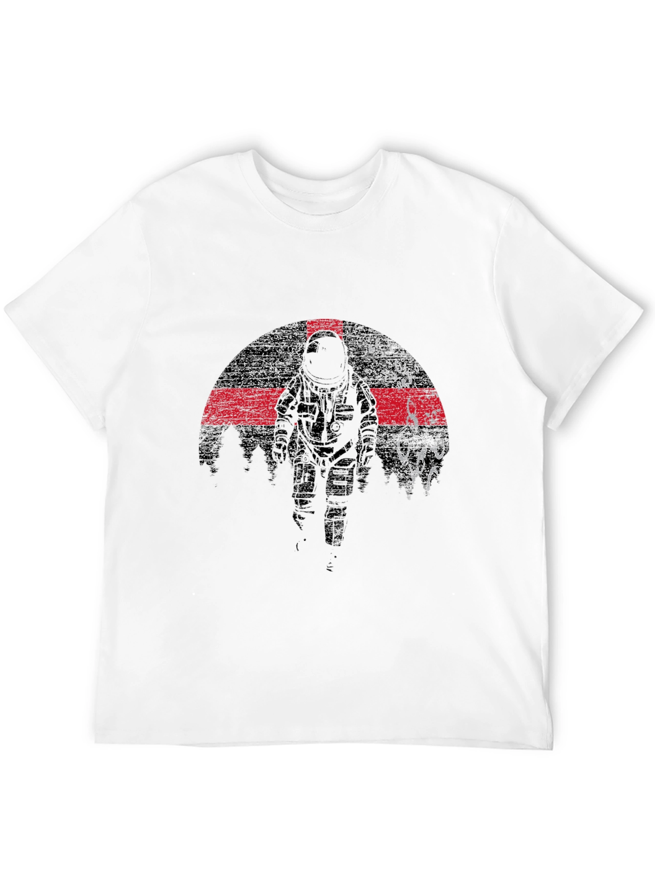 Astronaut Grunge Graphic T-Shirt