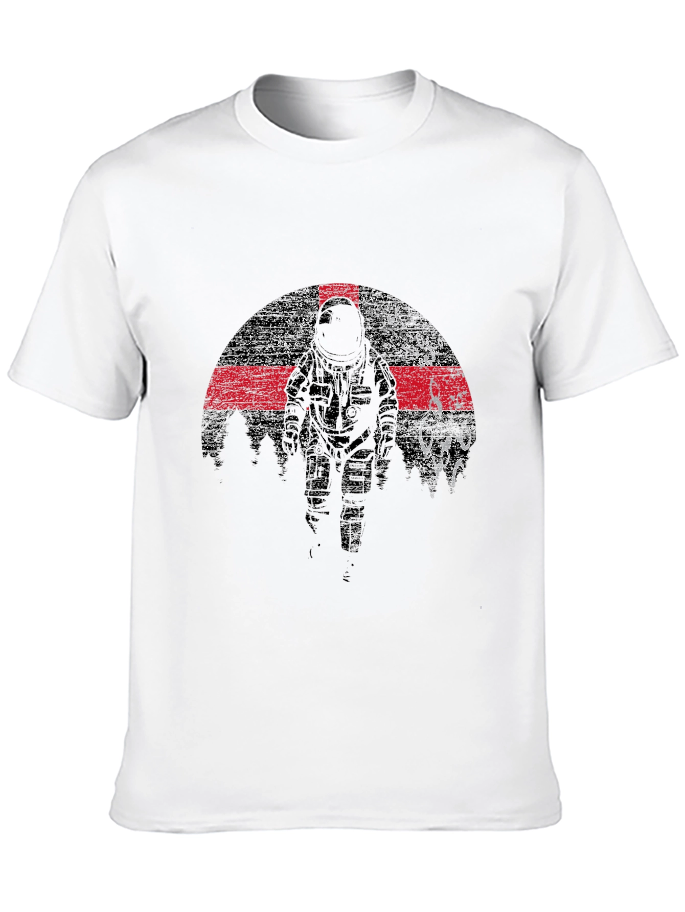 Astronaut Grunge Graphic T-Shirt