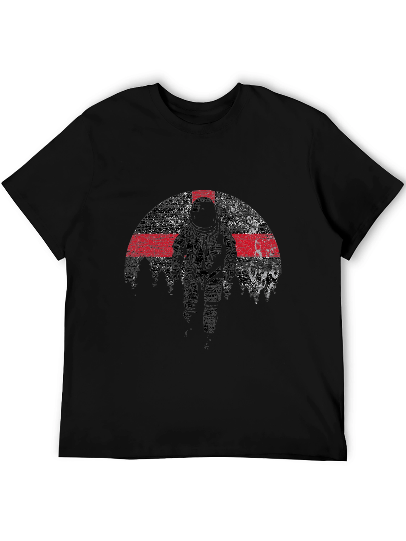 Astronaut Grunge Graphic T-Shirt