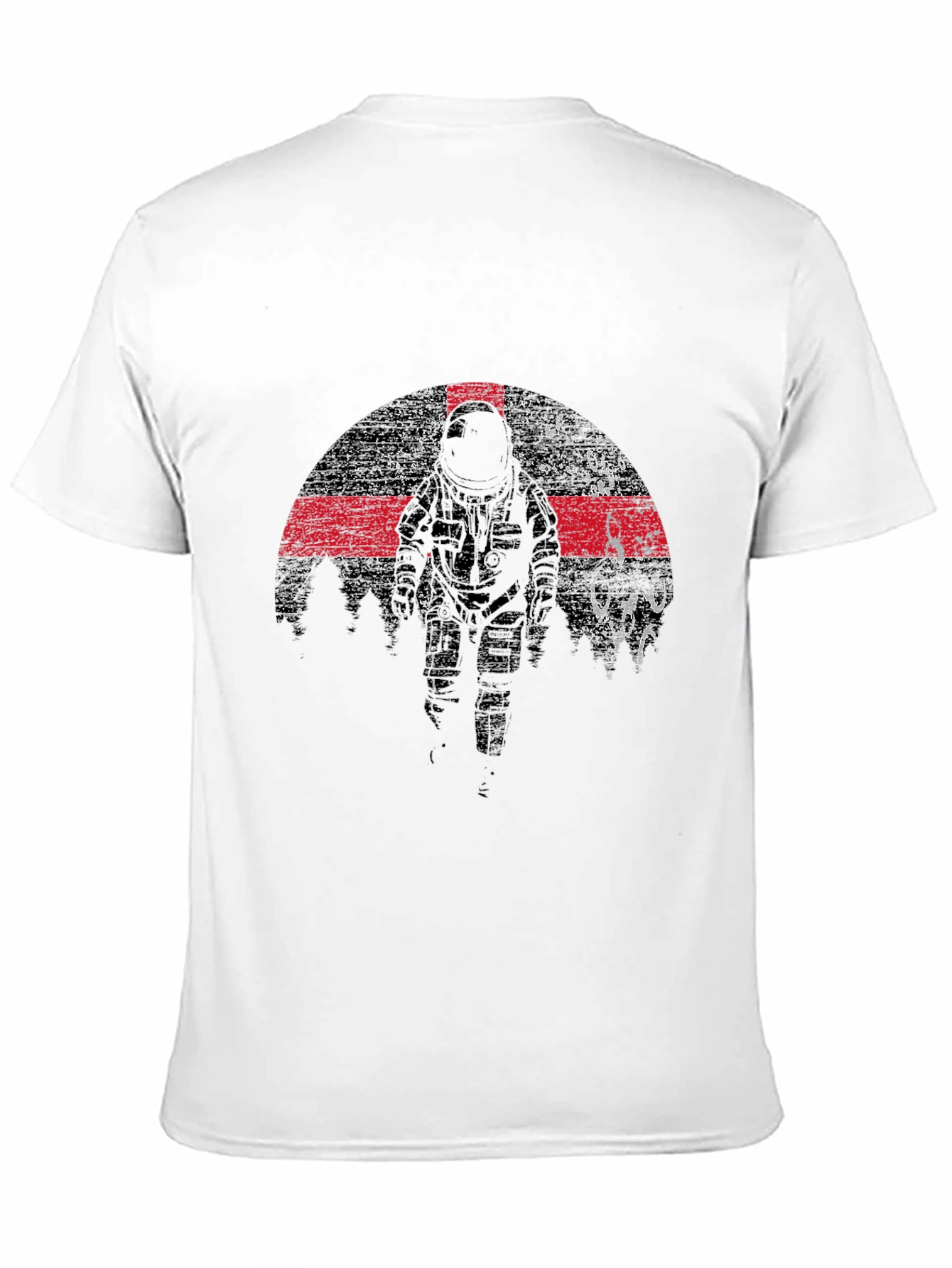 Astronaut Grunge Graphic T-Shirt