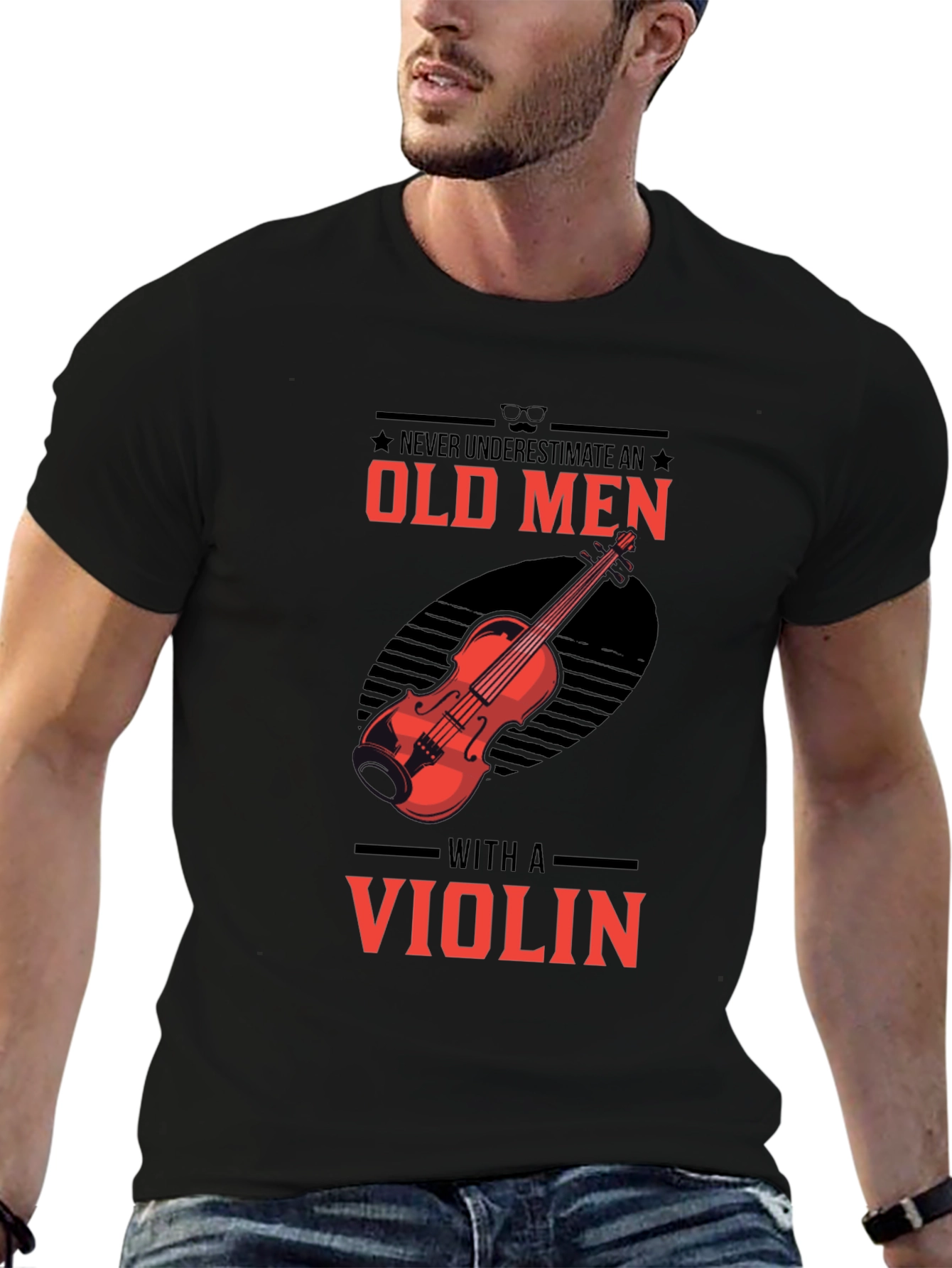 Old Men Violin T-Shirt - Musician Gift