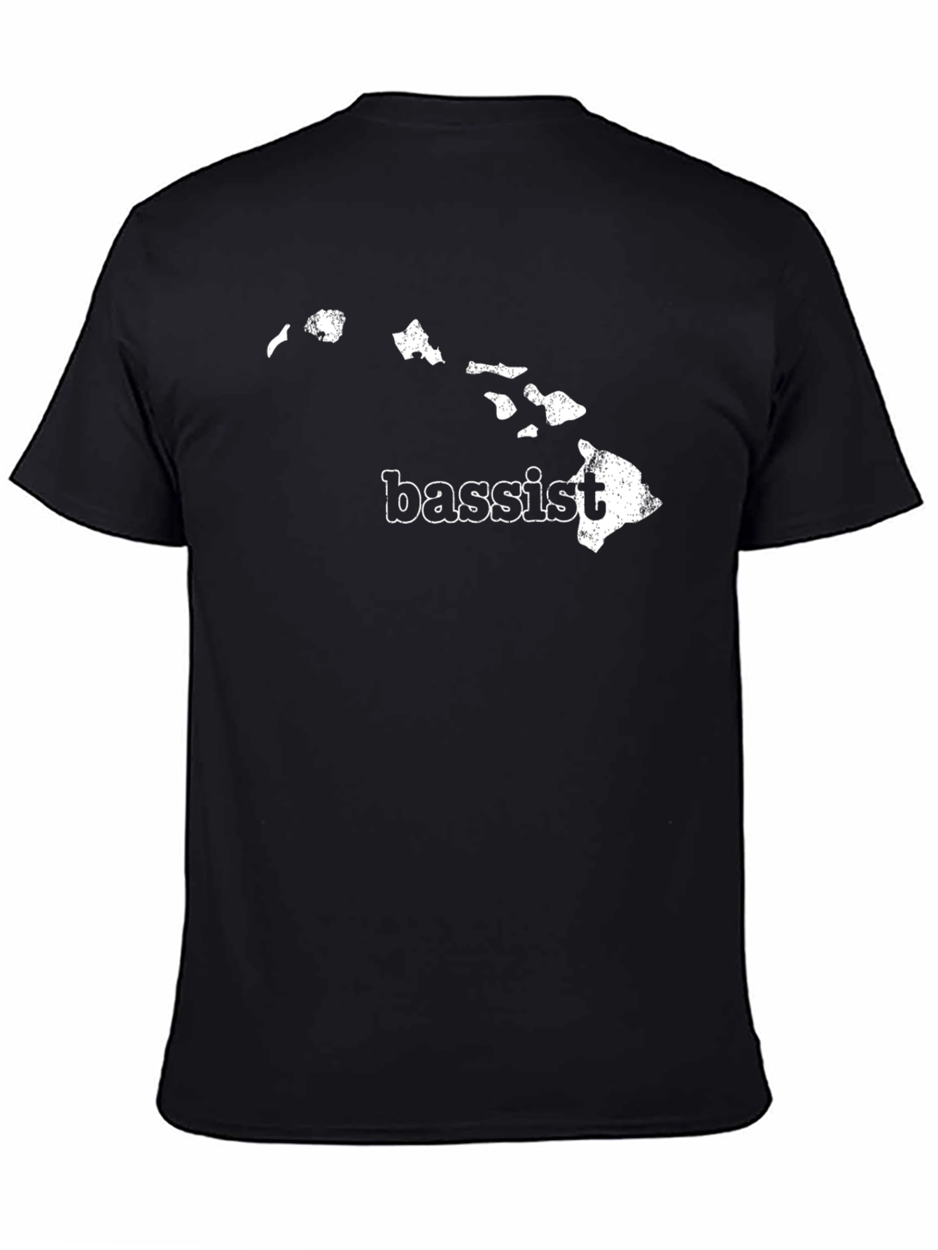 Hawaii Bassist Black T-Shirt - Island Style