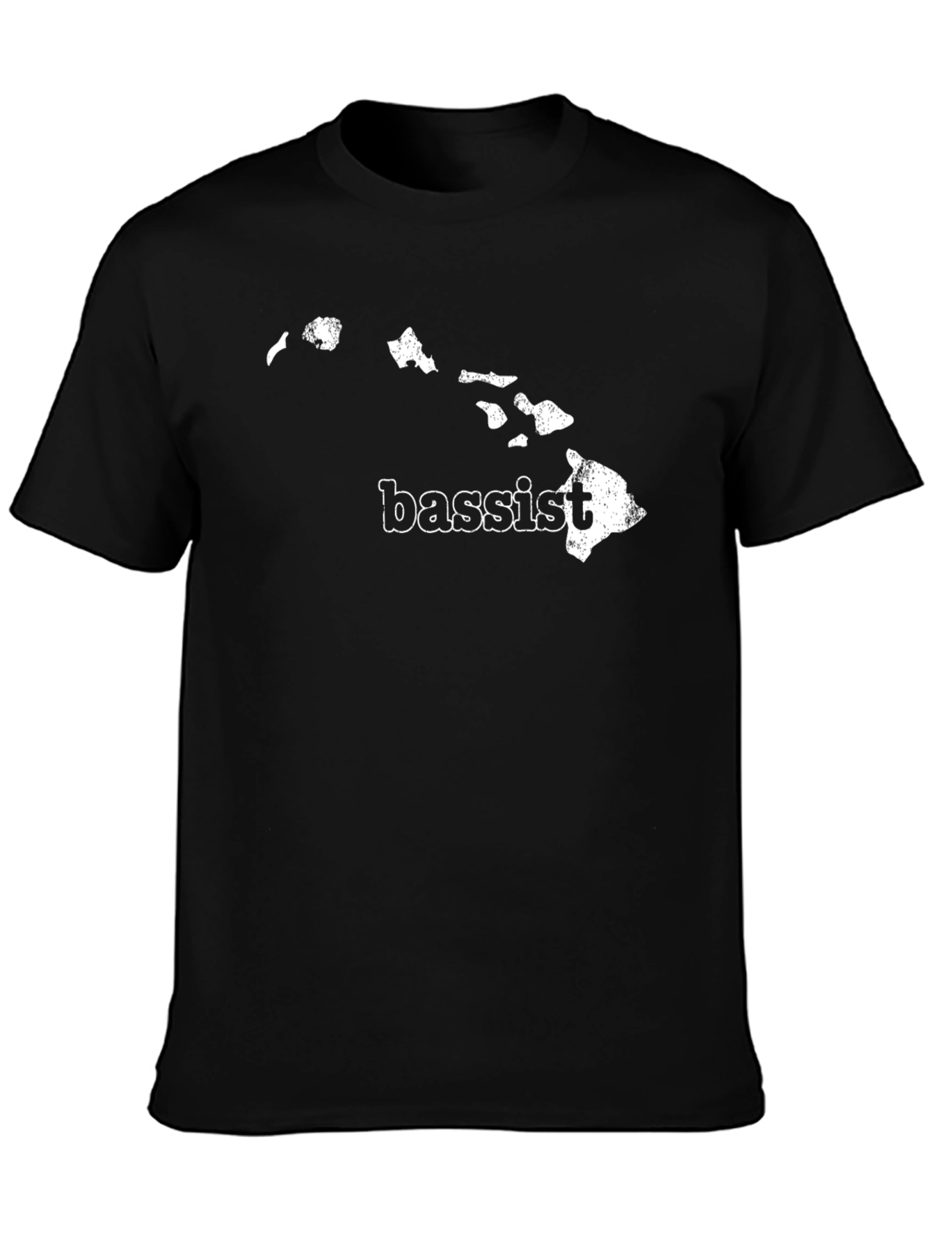 Hawaii Bassist Black T-Shirt - Island Style