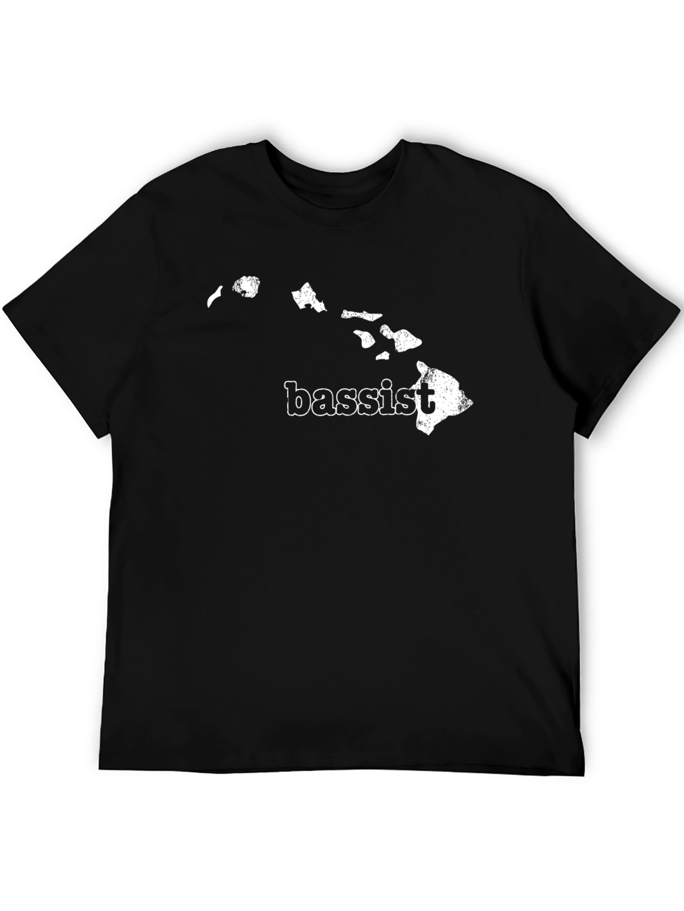 Hawaii Bassist Black T-Shirt - Island Style