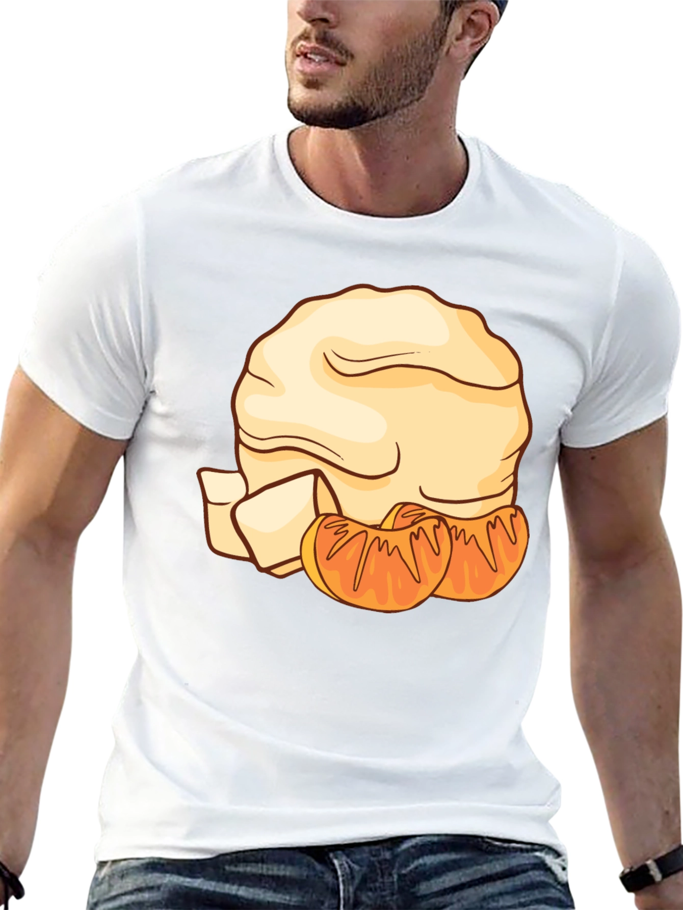 Funny Mandarin Orange Chef T-Shirt - Unique Design