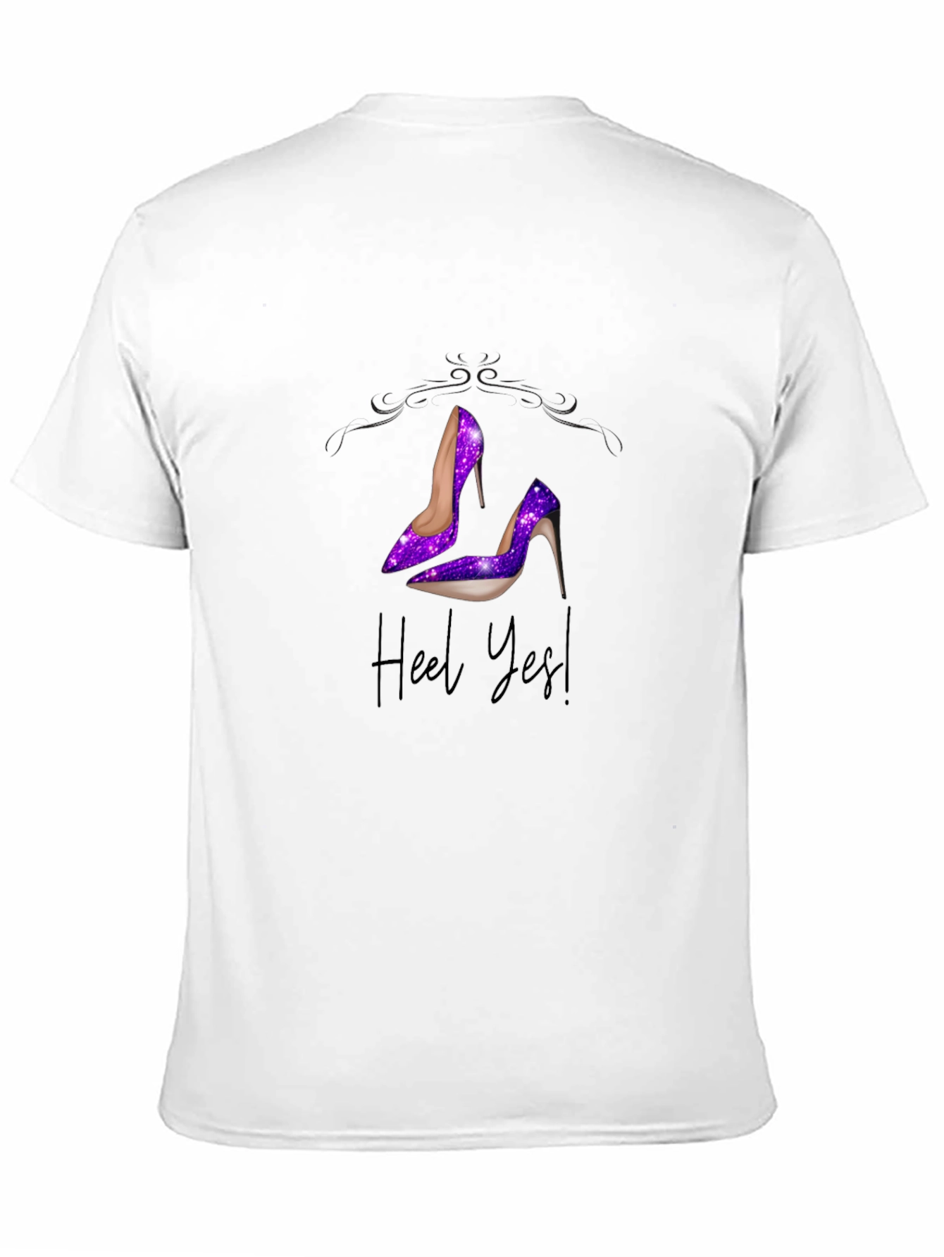 Heel Yes! Galaxy High Heel Graphic T-Shirt