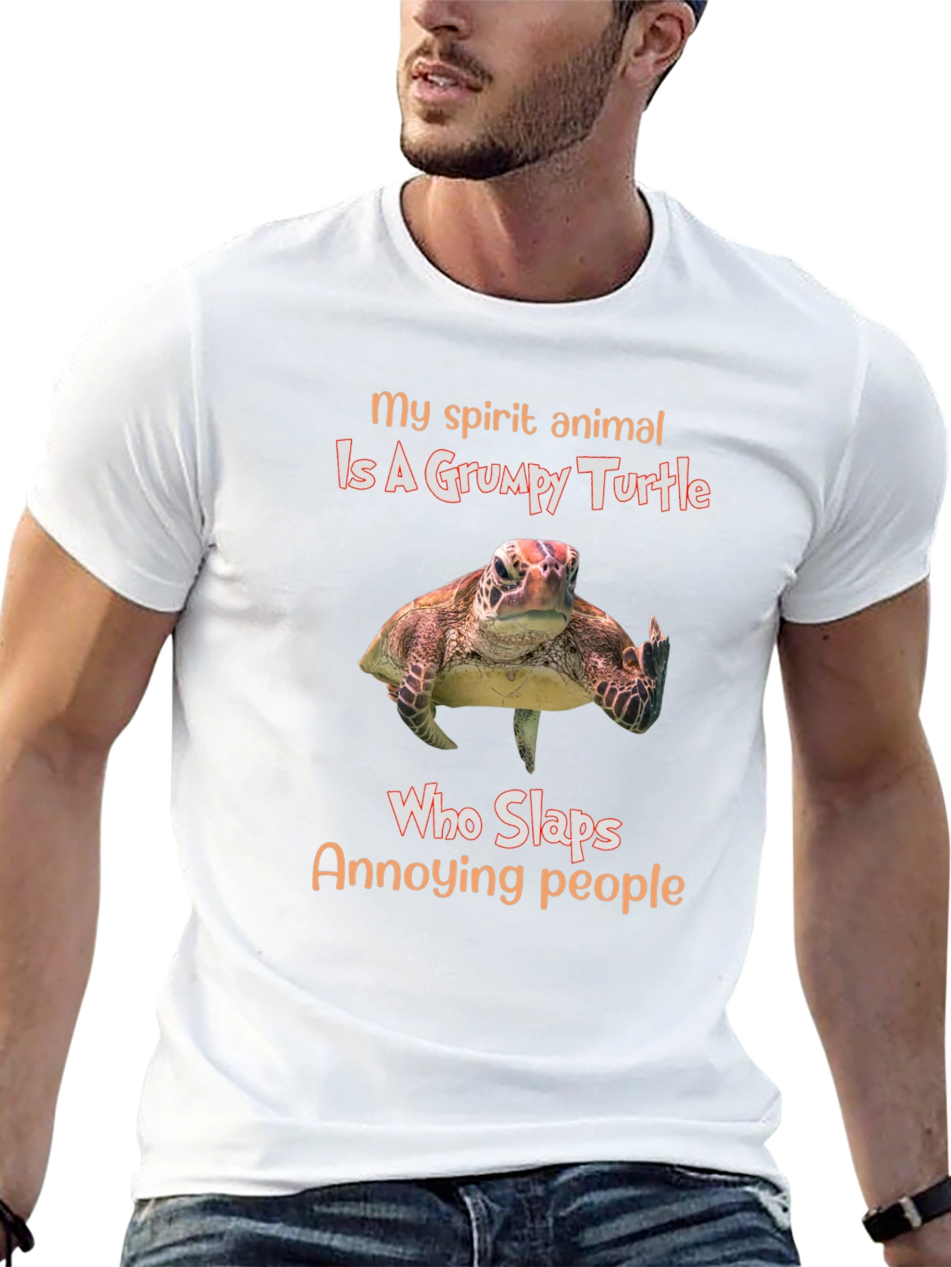 Grumpy Turtle T-Shirt: My Spirit Animal Slaps Annoying People