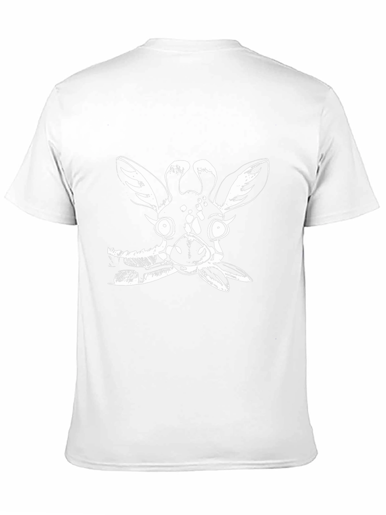 Funny Giraffe Graphic T-Shirt - Black