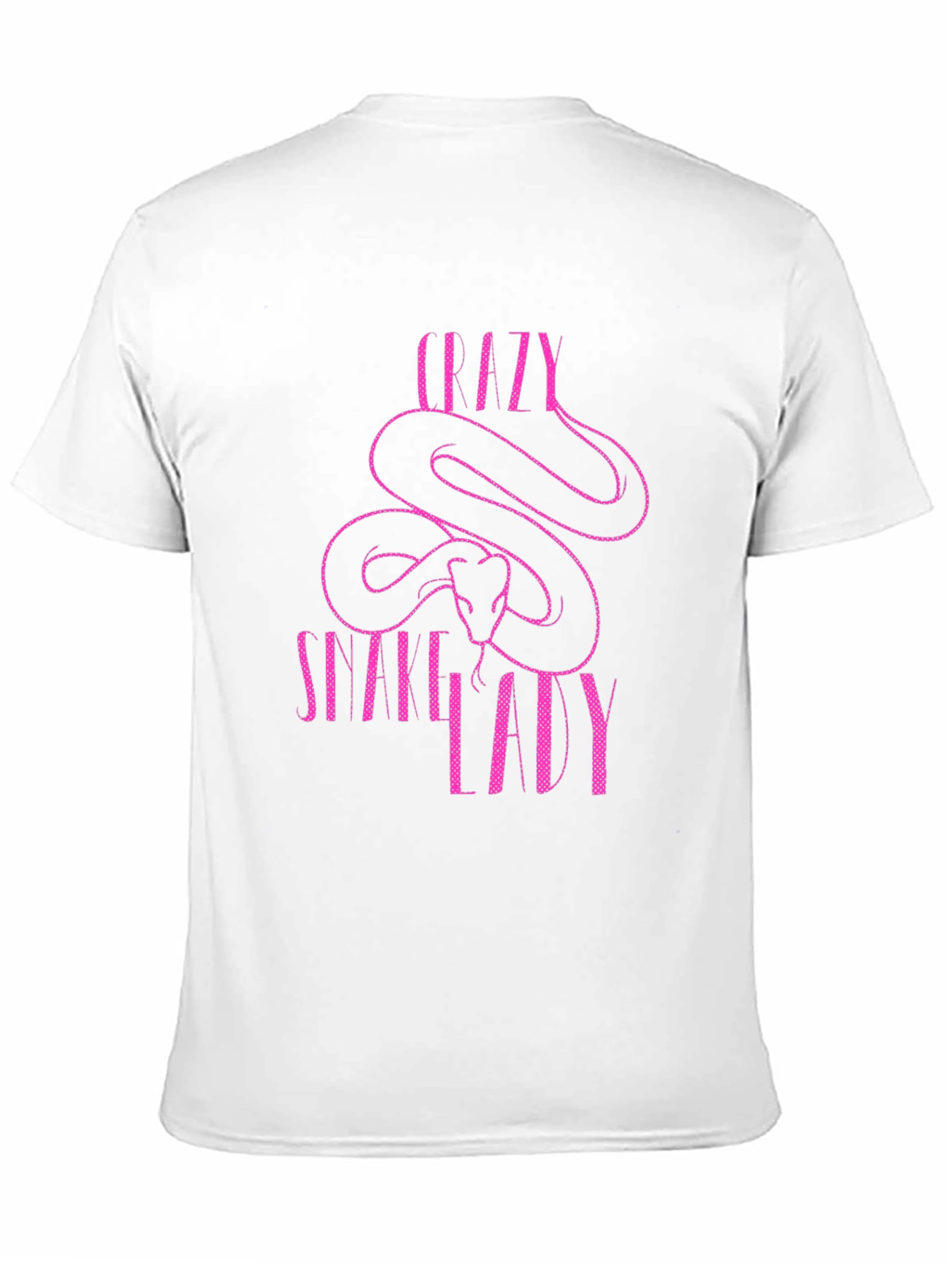 Crazy Snake Lady Graphic T-Shirt - Black