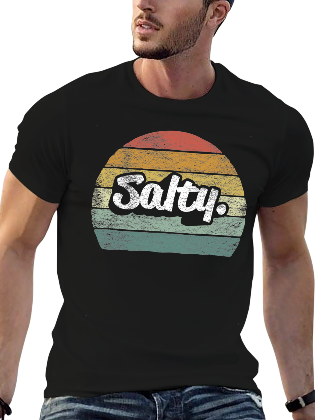 Retro Salty Sunset Graphic T-Shirt