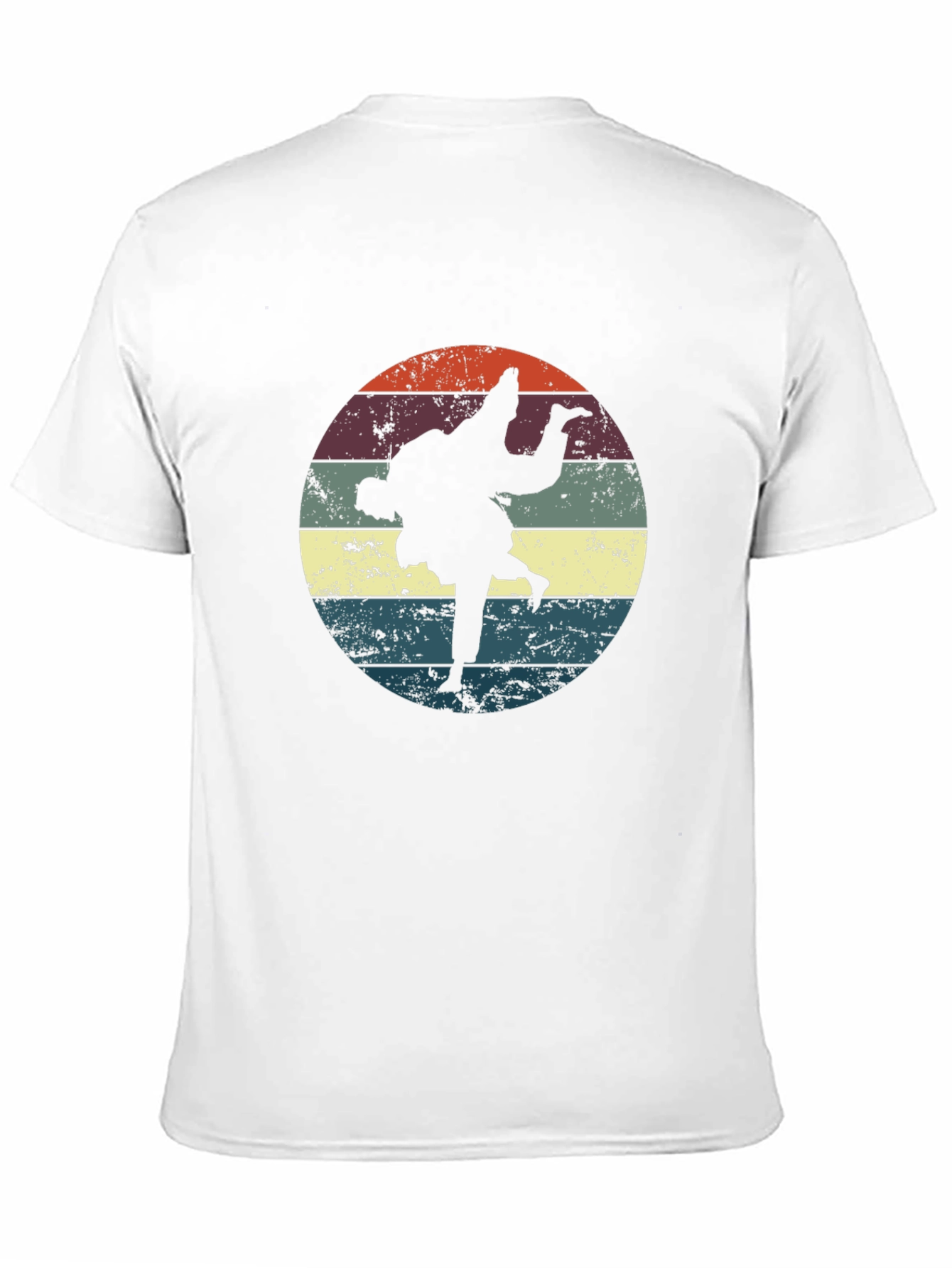 Retro Judo Throw Black T-Shirt
