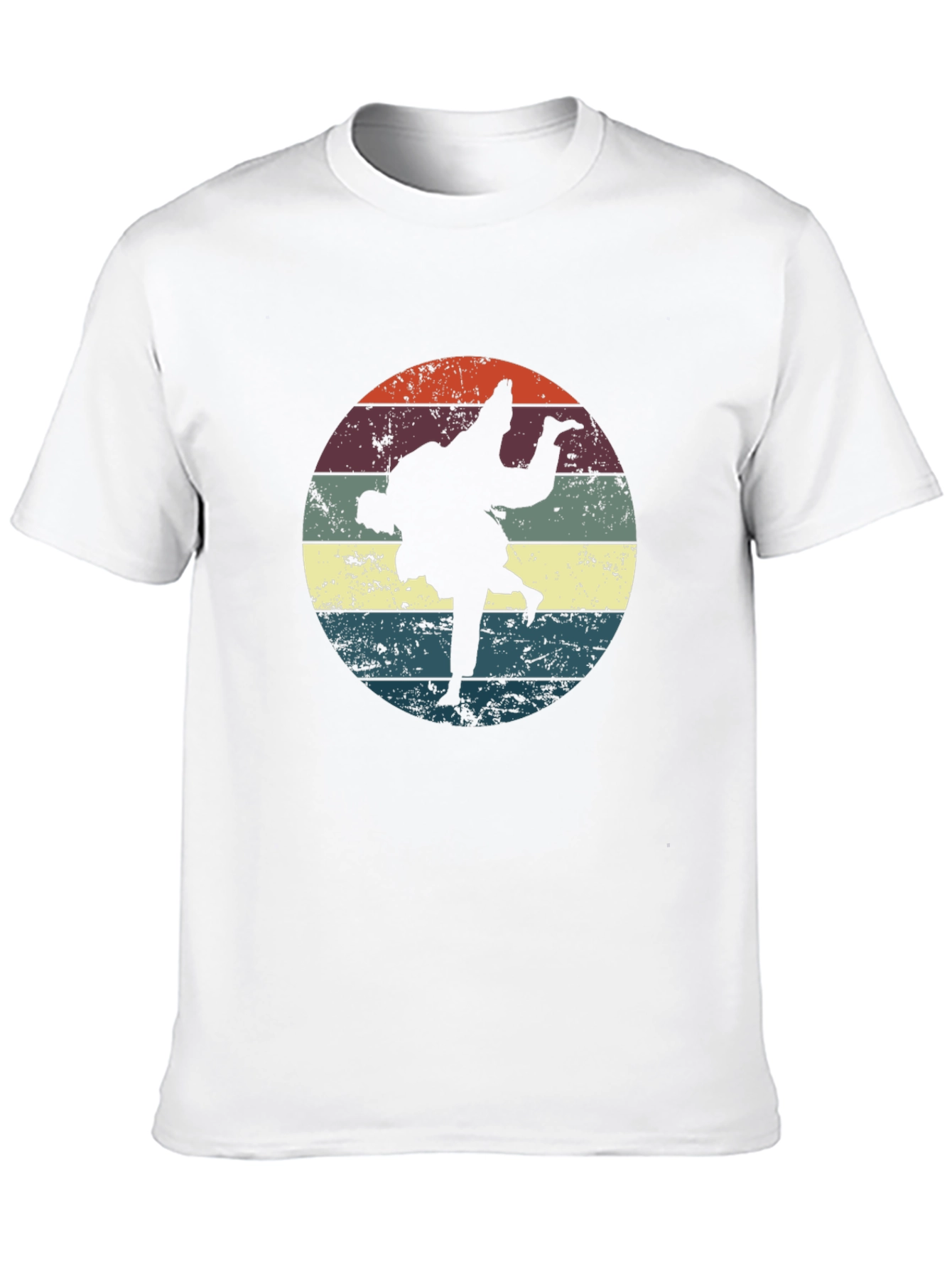 Retro Judo Throw Black T-Shirt