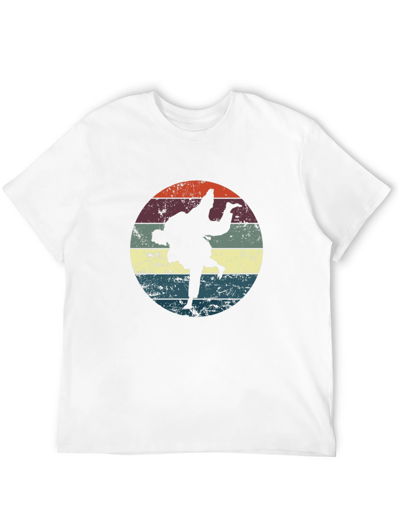 Retro Judo Throw Black T-Shirt