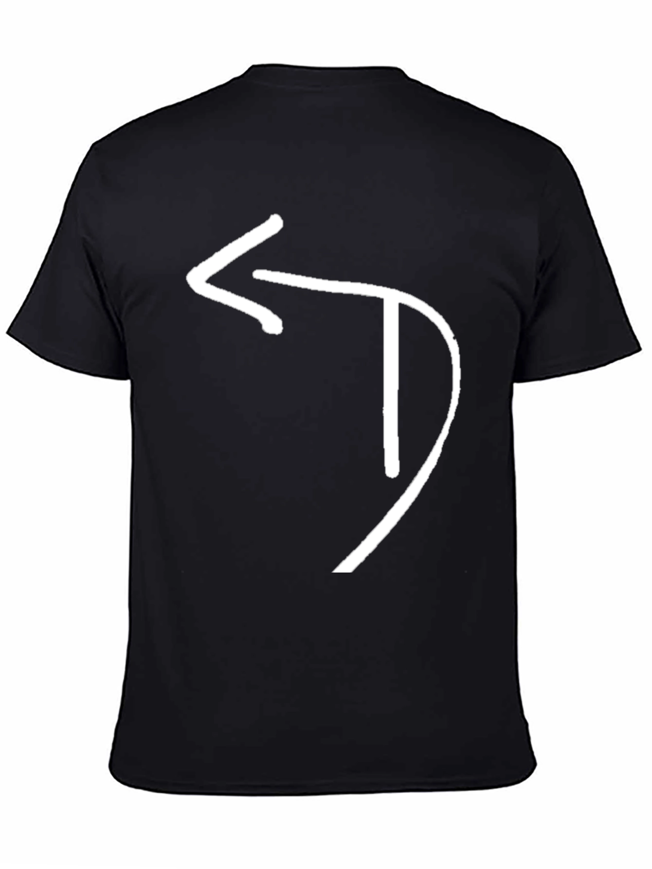 Modern Arrow T-Shirt - Black Cotton Graphic Tee