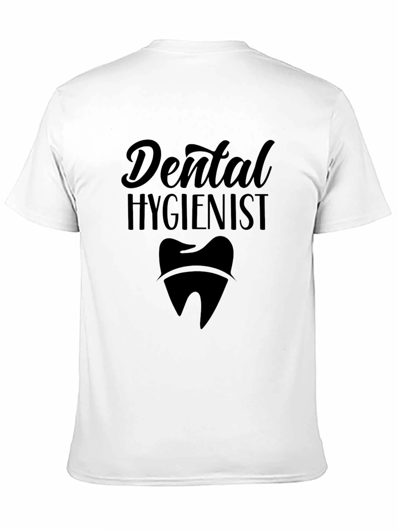 Dental Hygienist T-Shirt - Black Crew Neck Tee