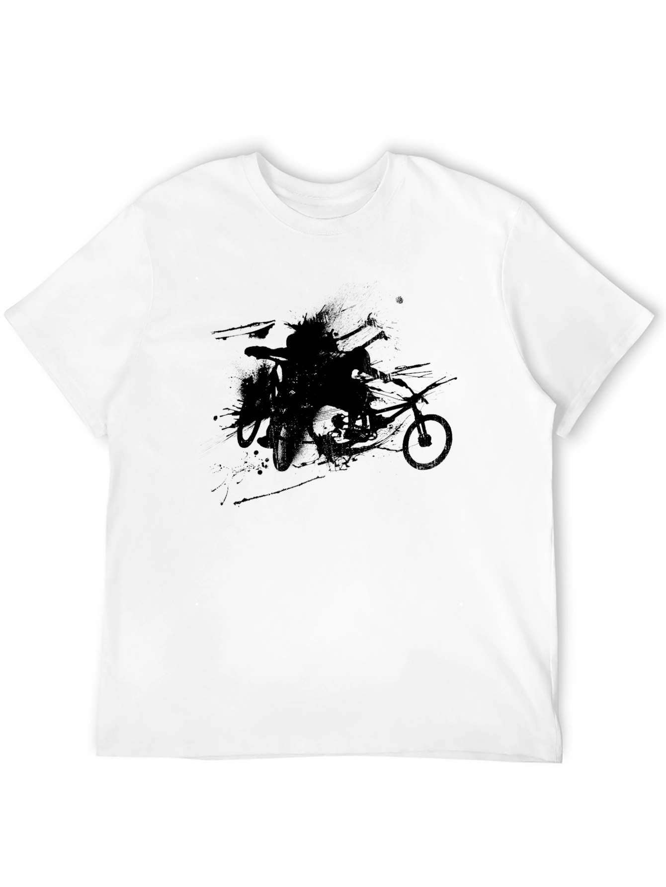 Black Biker Graphic Tee
