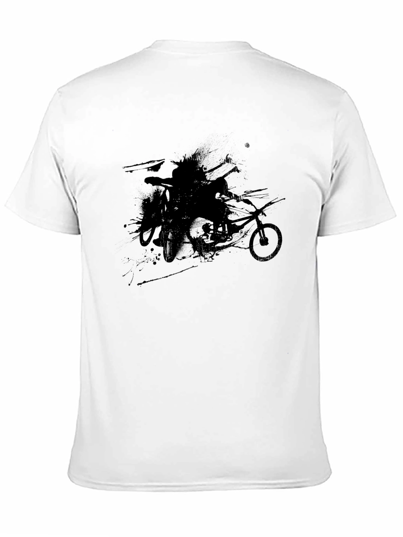 Black Biker Graphic Tee