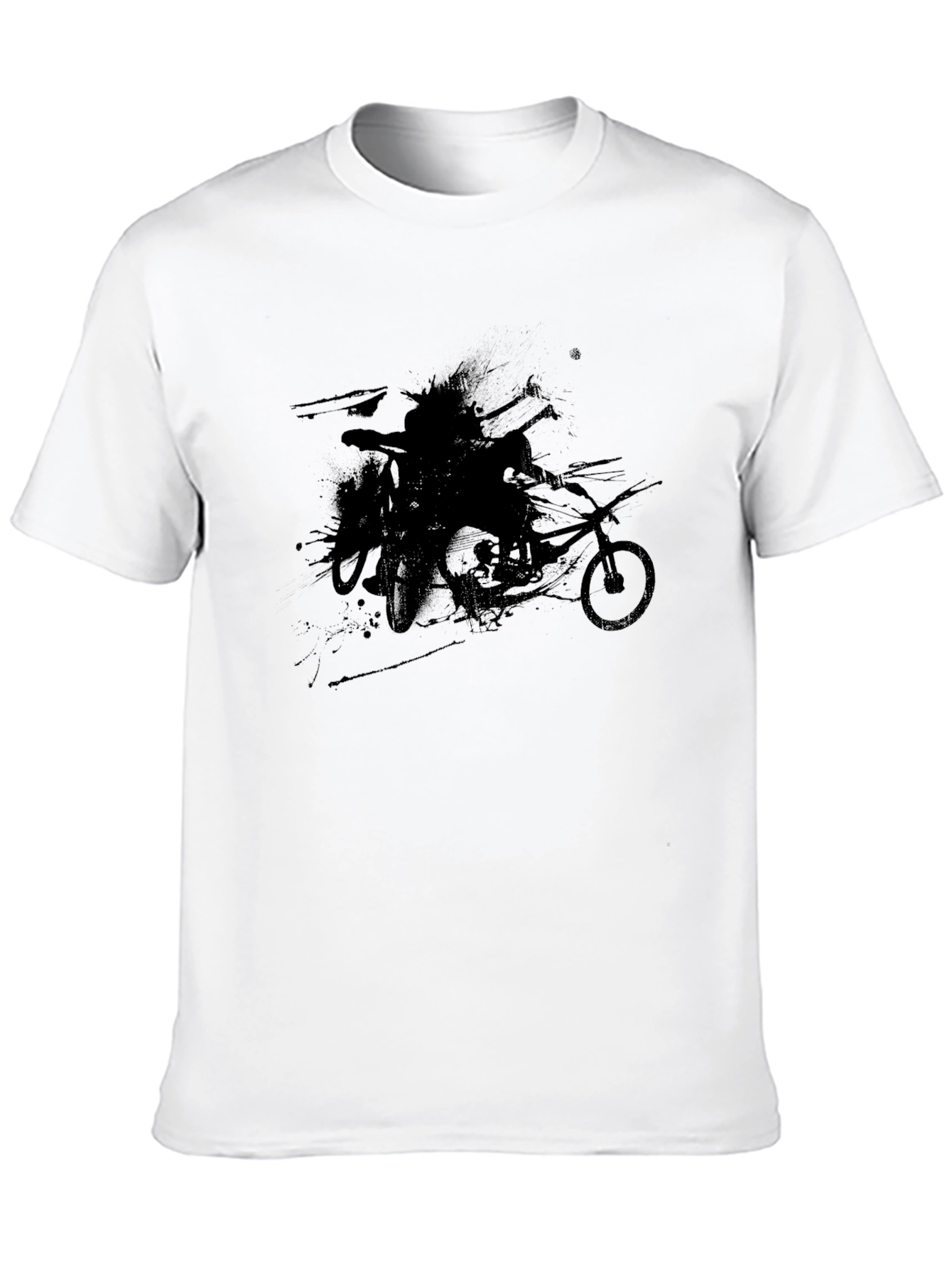 Black Biker Graphic Tee