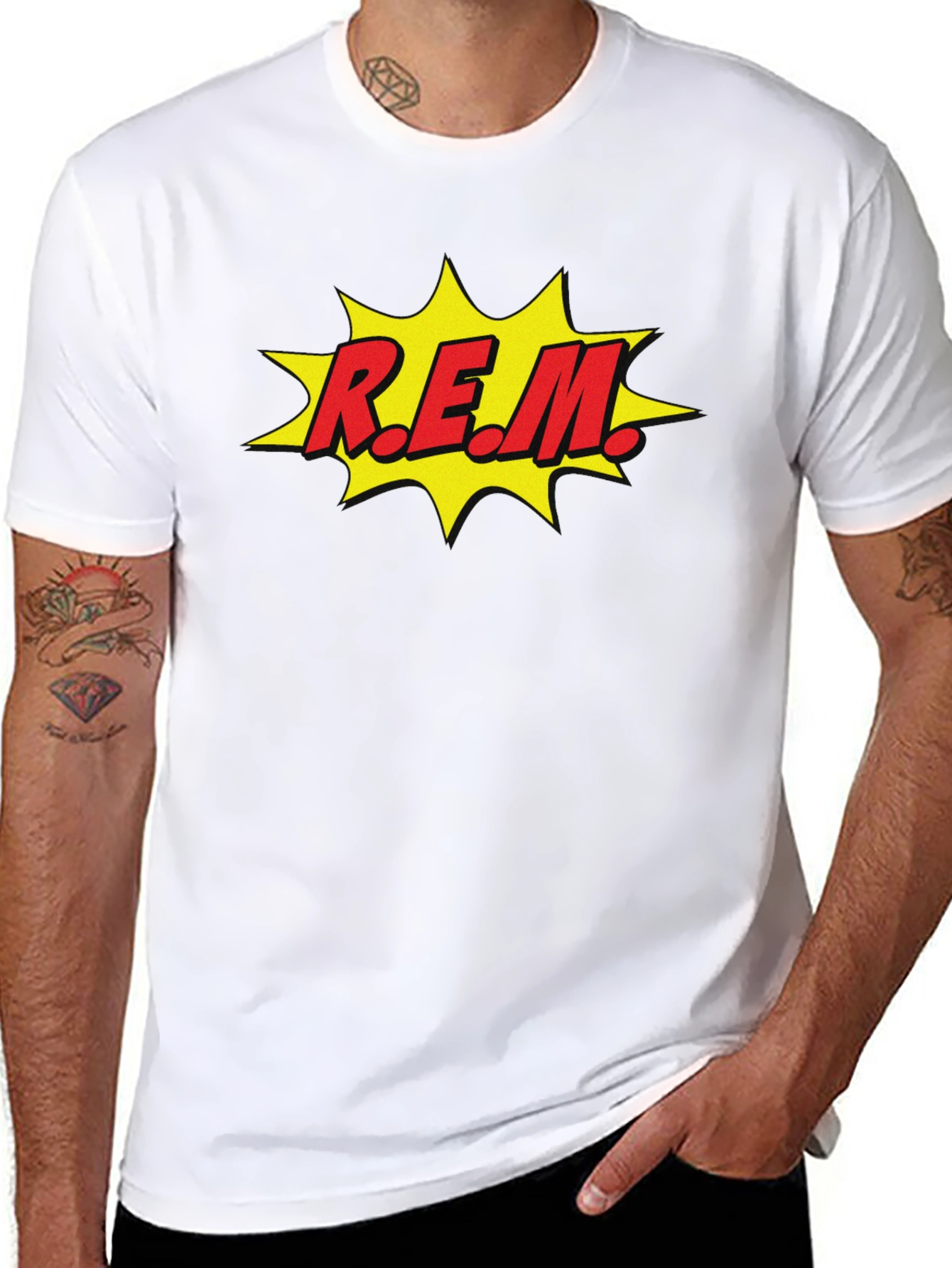 R.E.M. Band Tee - Comic Style T-Shirt