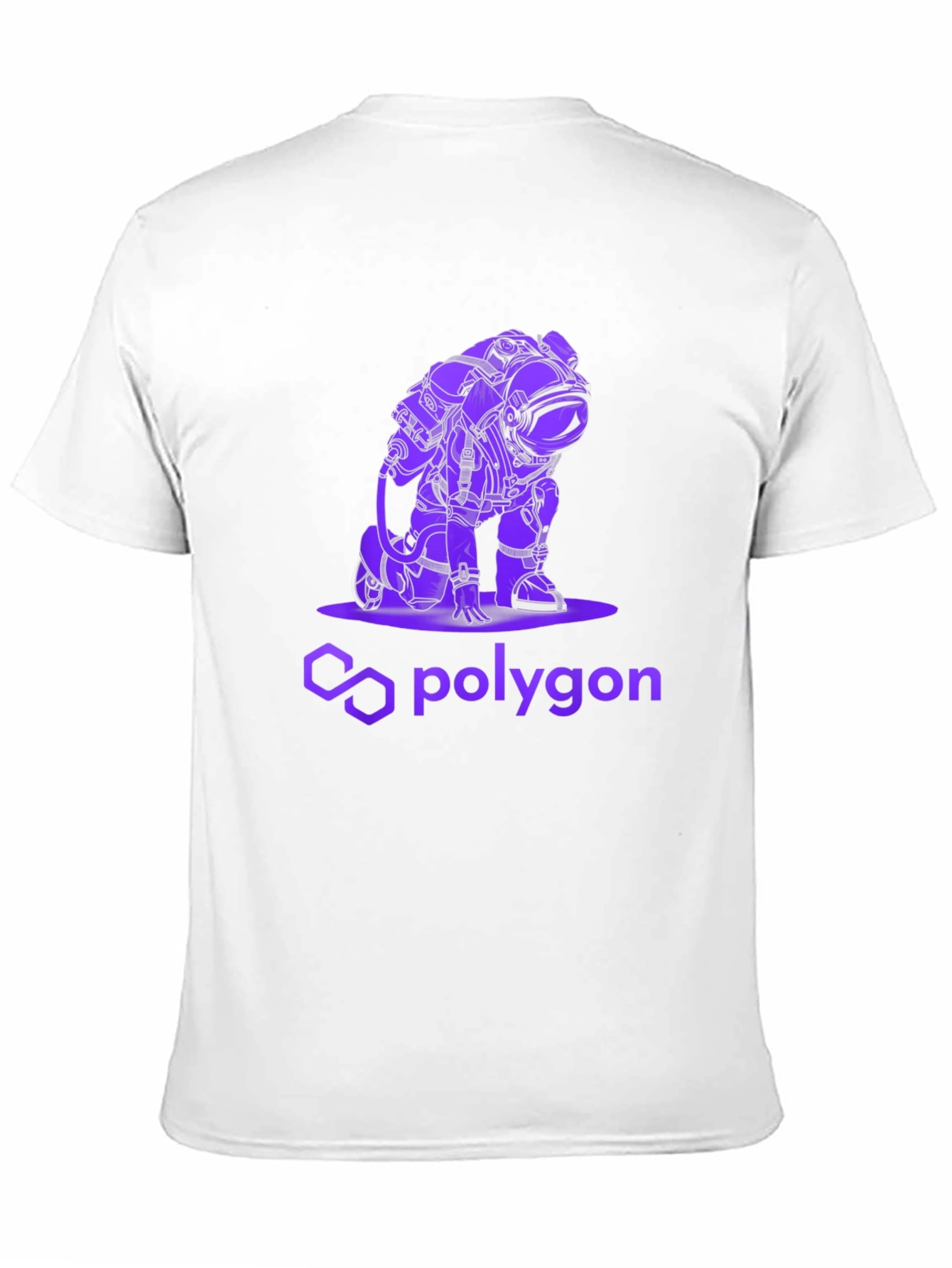 Polygon Astronaut Graphic Tee - Black