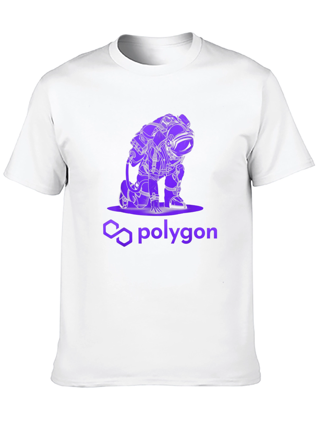 Polygon Astronaut Graphic Tee - Black