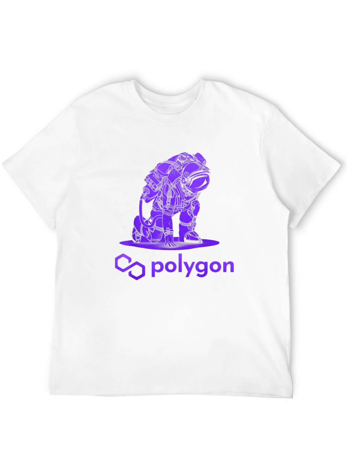 Polygon Astronaut Graphic Tee - Black