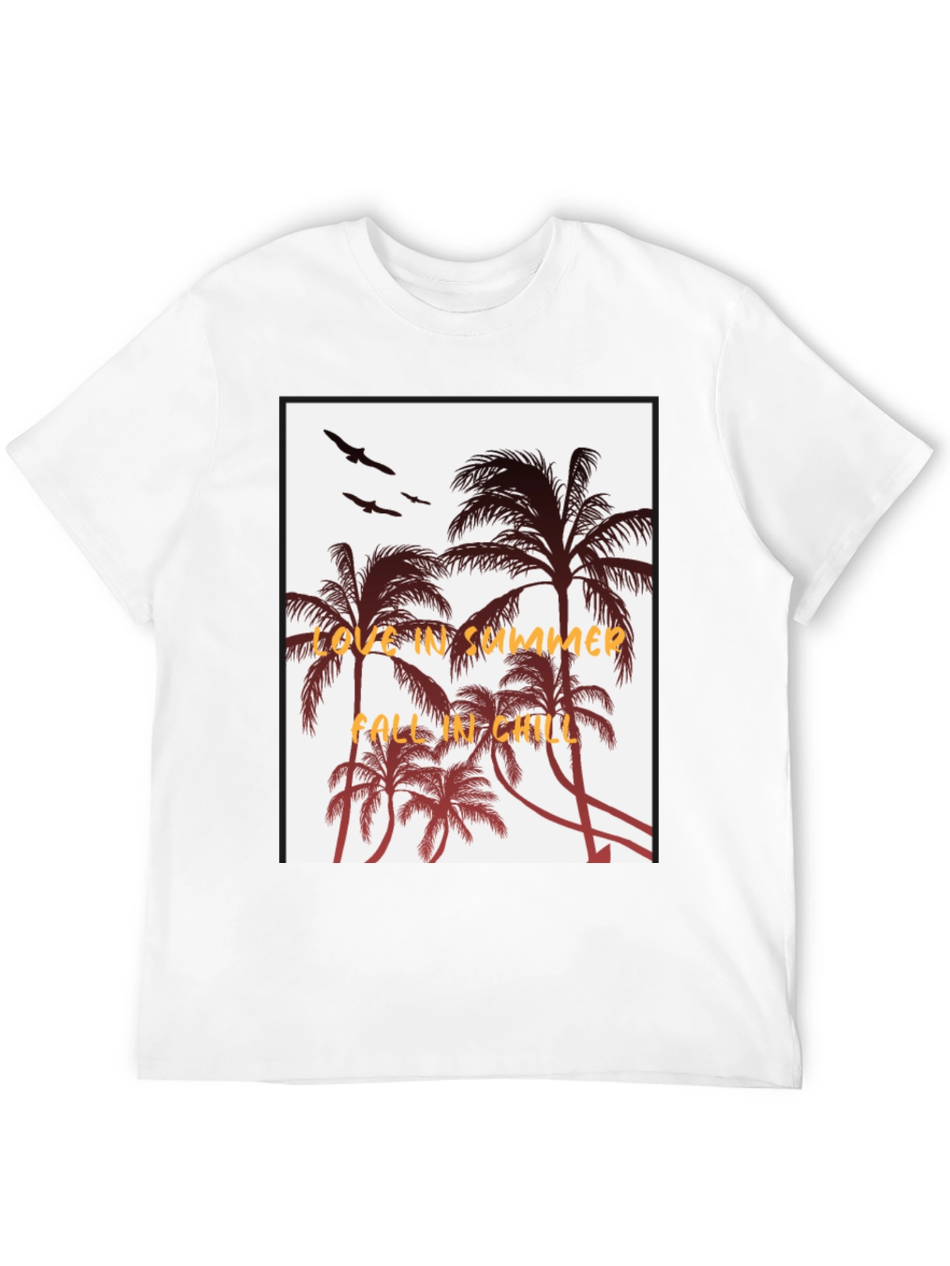 Summer Vibes Black Graphic Tee