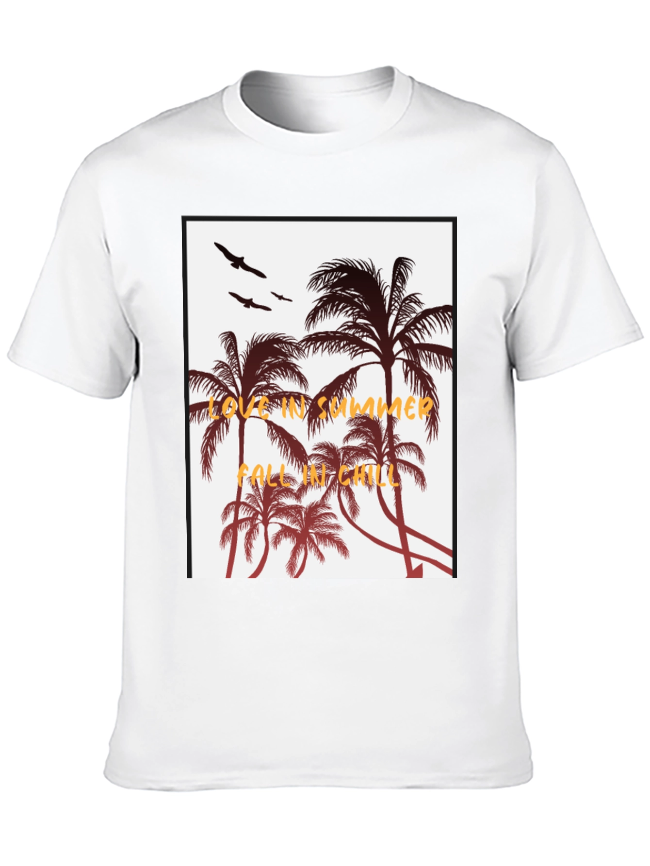 Summer Vibes Black Graphic Tee