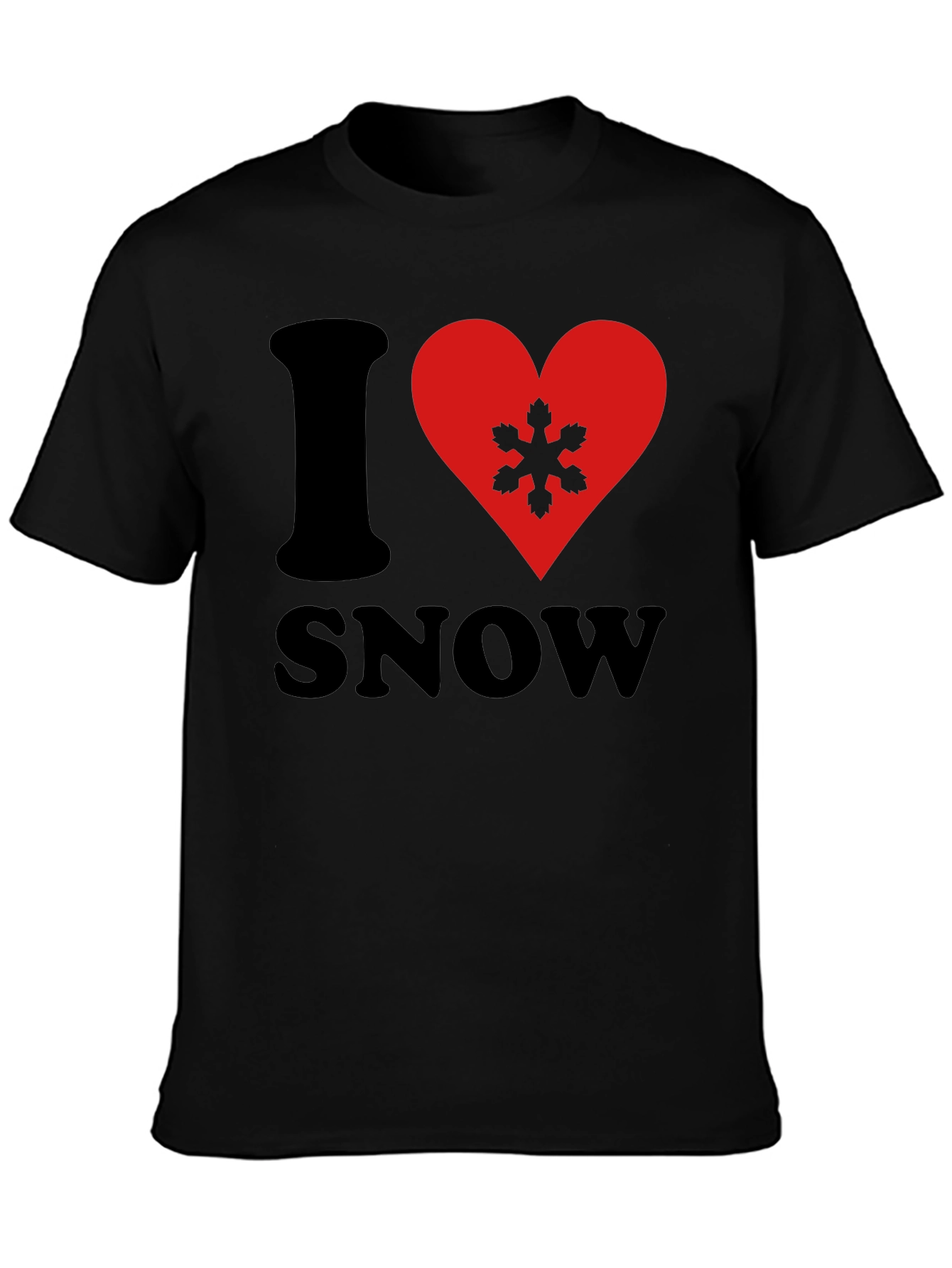 I Heart Snow Graphic T-Shirt - Soft Cotton Tee