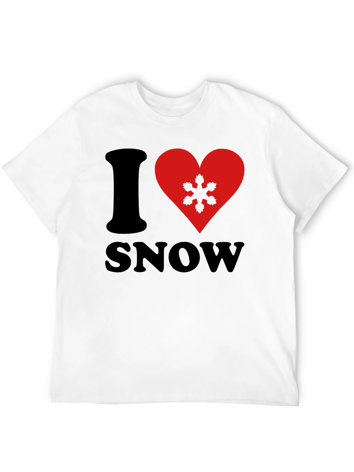 I Heart Snow Graphic T-Shirt - Soft Cotton Tee
