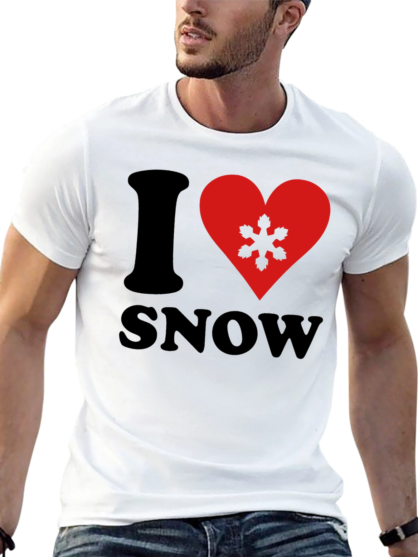 I Heart Snow Graphic T-Shirt - Soft Cotton Tee