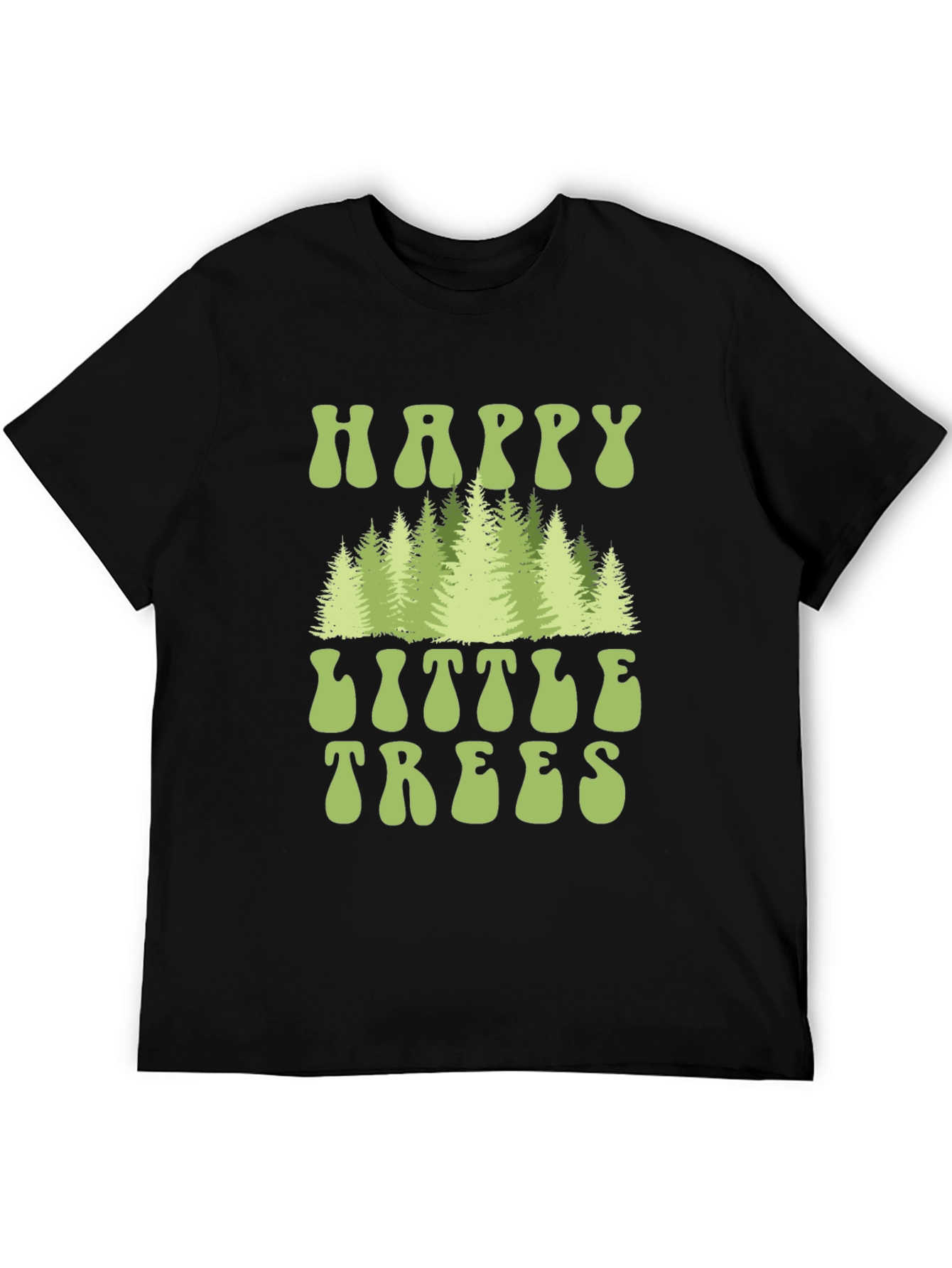 Happy Little Trees Graphic Tee - Nature Lover Shirt