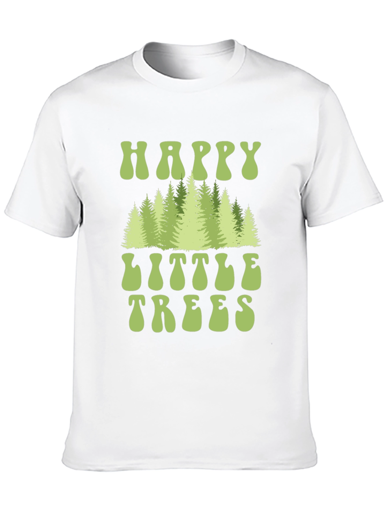 Happy Little Trees Graphic Tee - Nature Lover Shirt