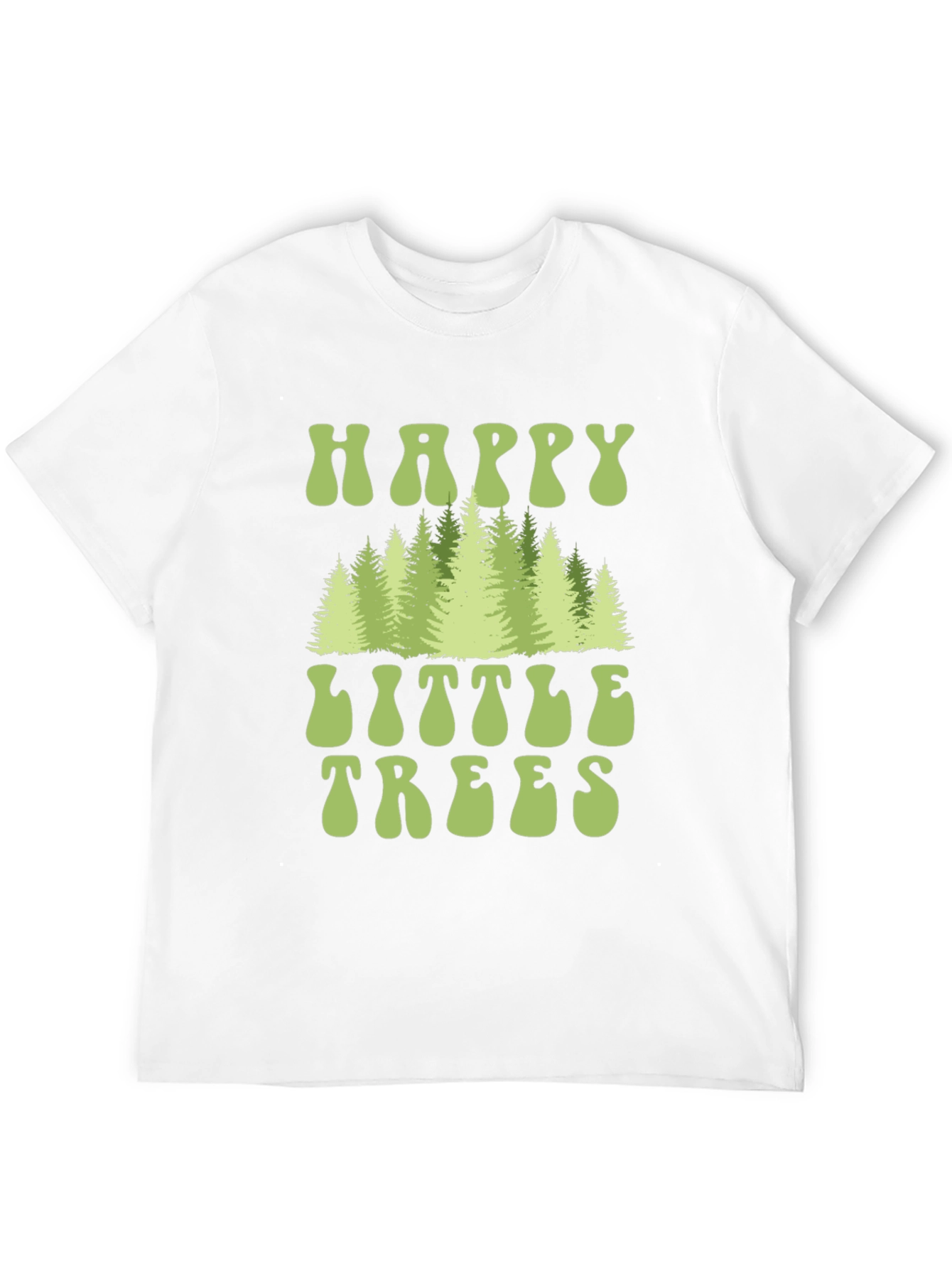 Happy Little Trees Graphic Tee - Nature Lover Shirt