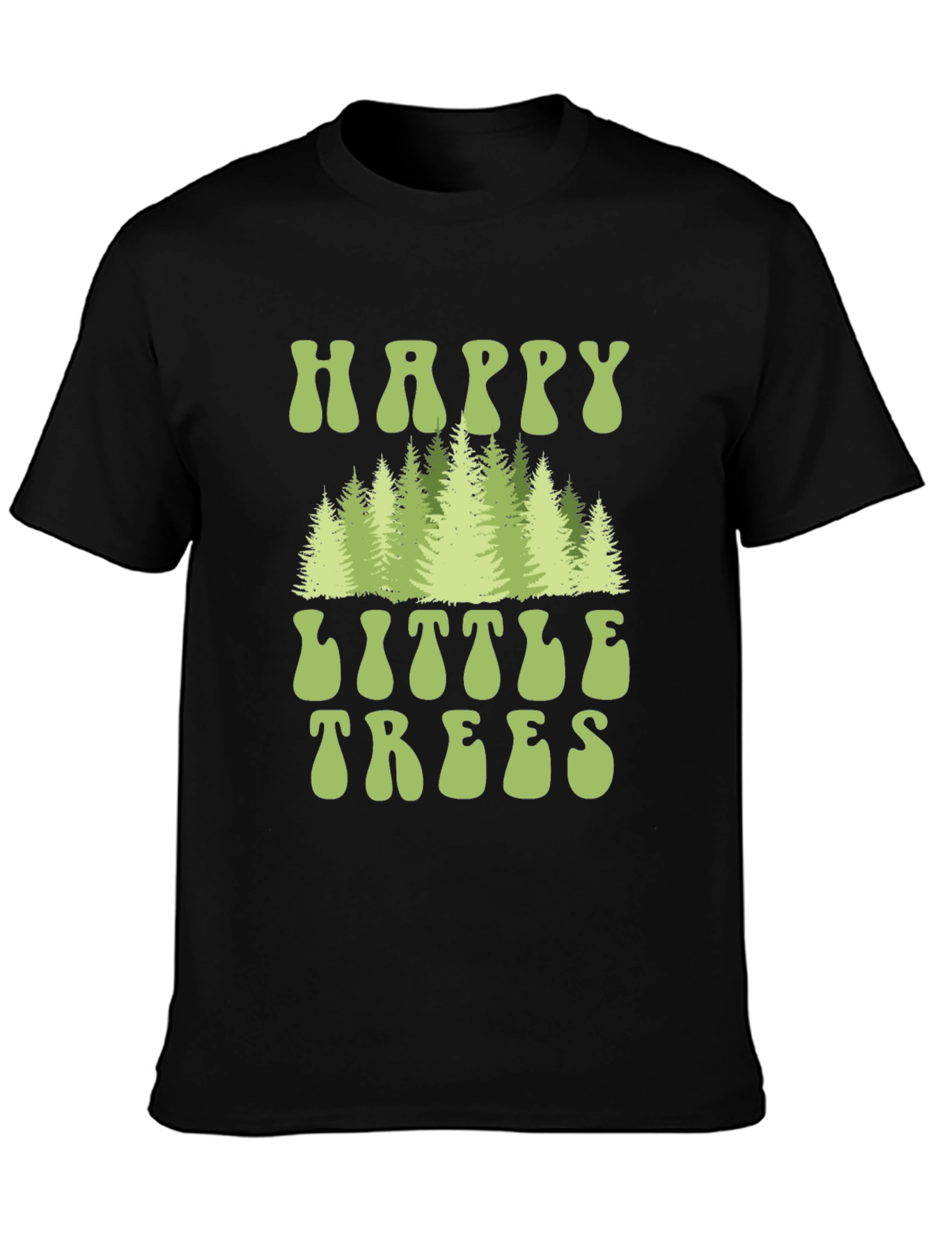 Happy Little Trees Graphic Tee - Nature Lover Shirt