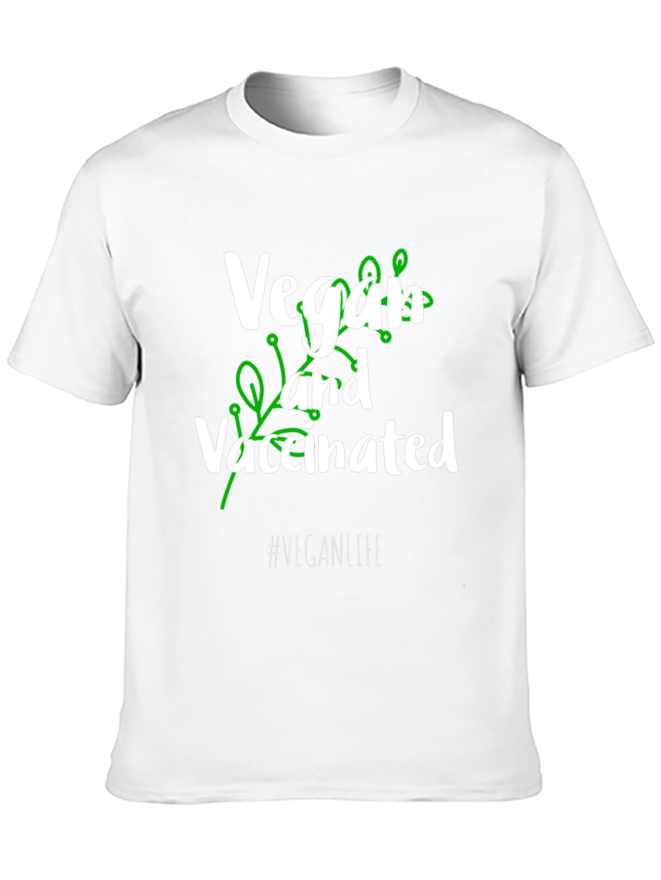 Vegan and Vaccinated T-Shirt - Unisex Black Tee