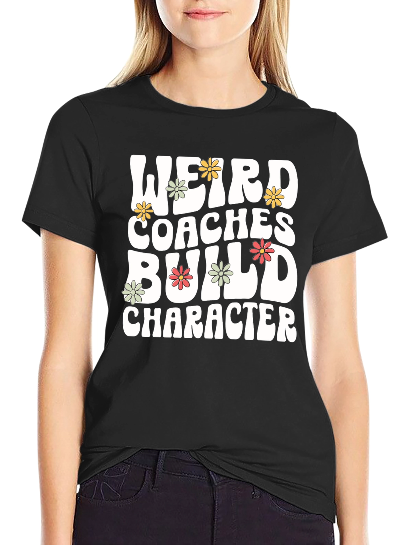 Weird Coaches Build Character Graphic Tee
