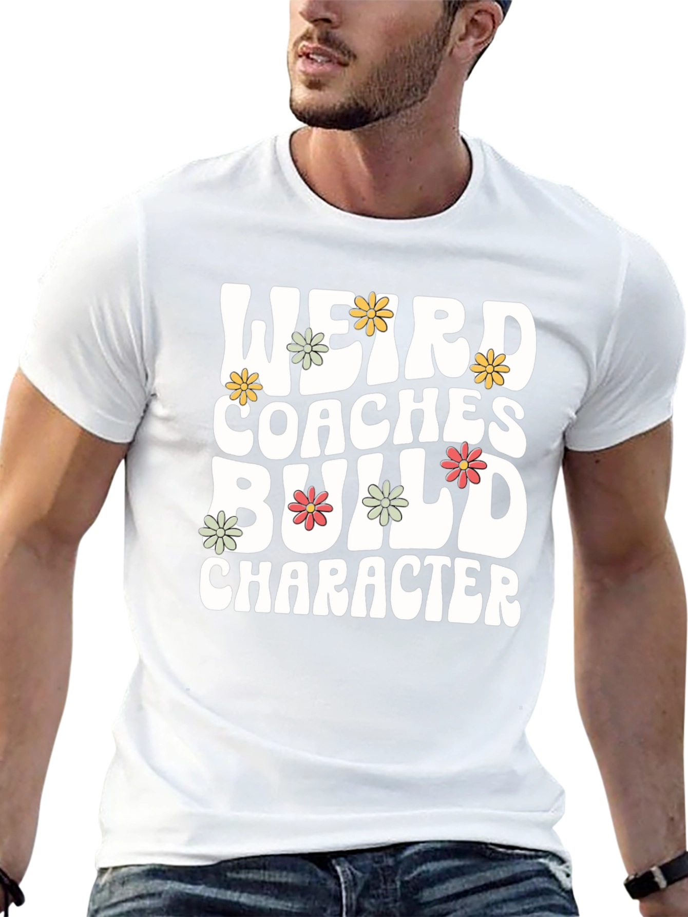 Weird Coaches Build Character Graphic Tee
