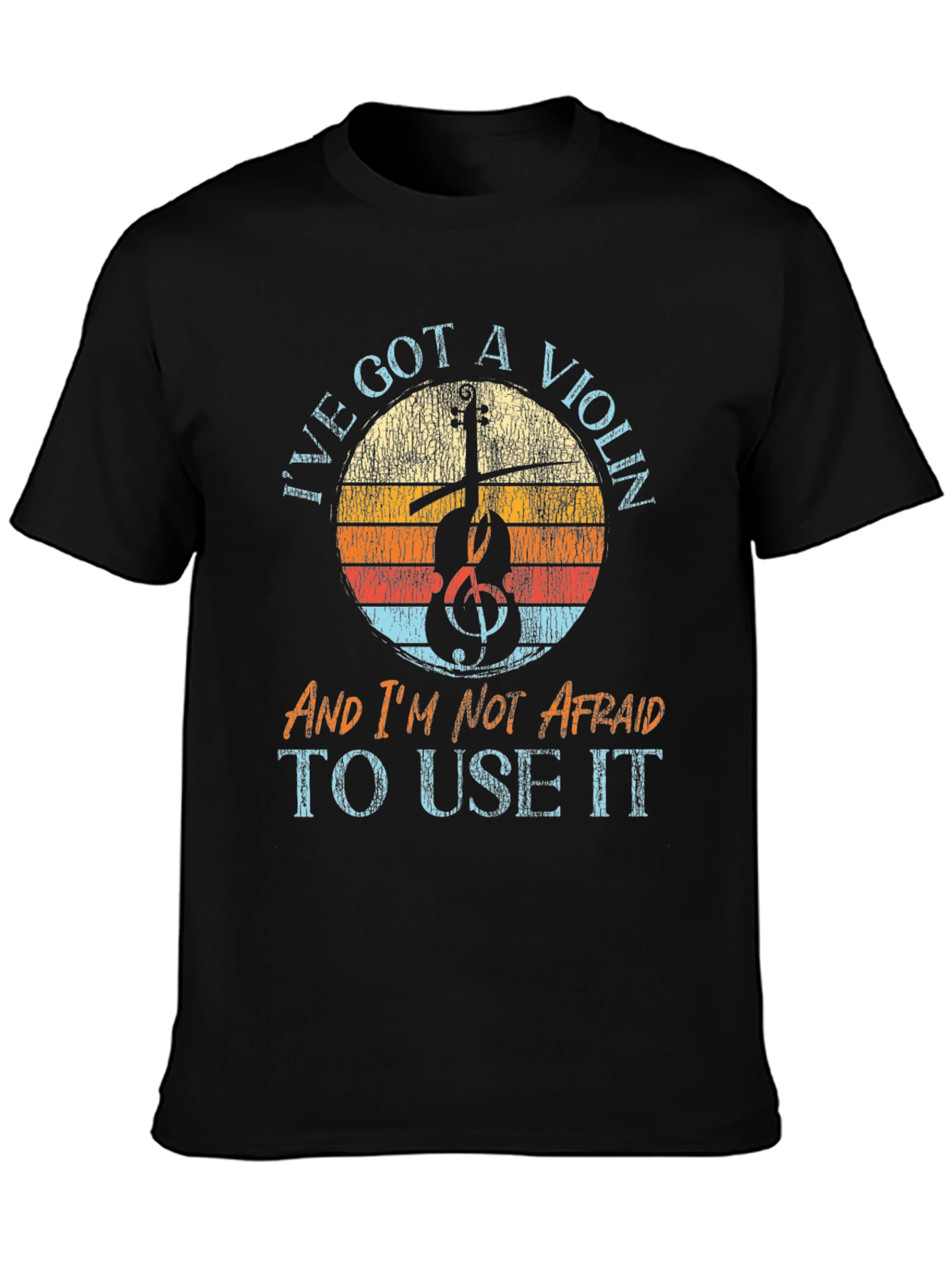 Violin Graphic Tee - Music Lovers T-Shirt