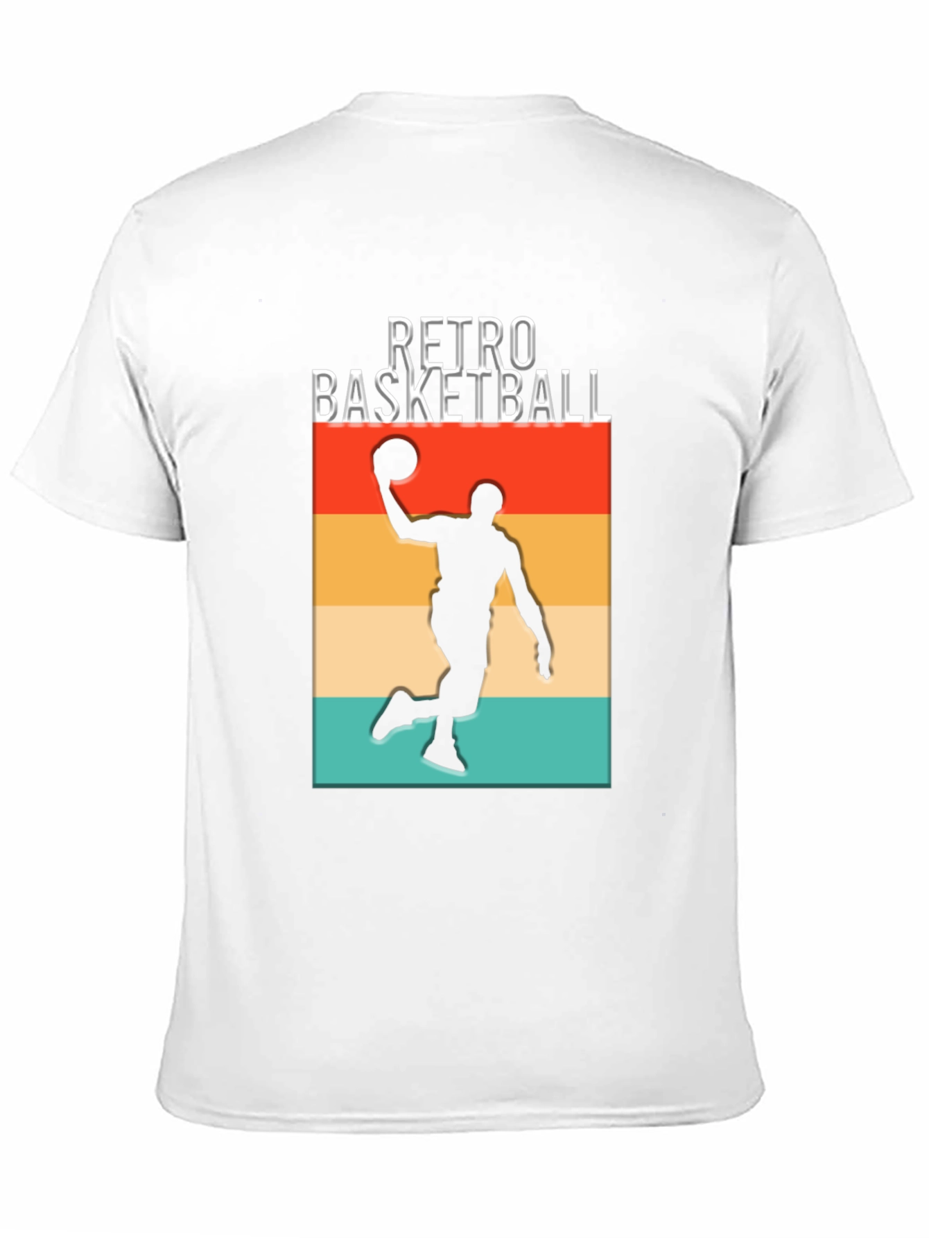 Retro Basketball Graphic T-Shirt - Black