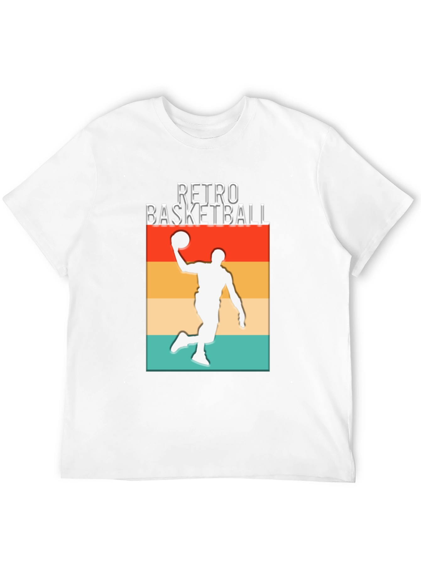 Retro Basketball Graphic T-Shirt - Black
