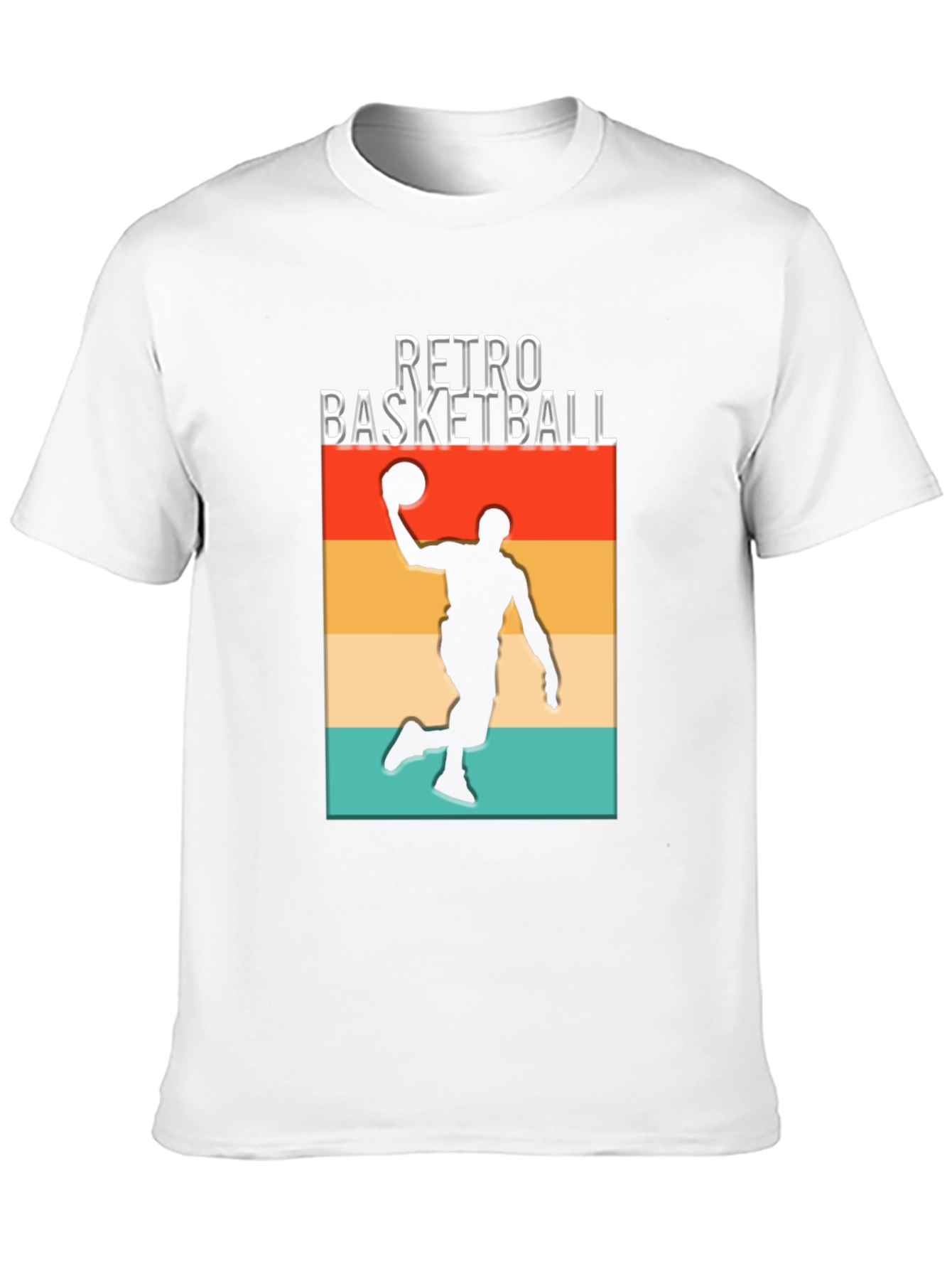 Retro Basketball Graphic T-Shirt - Black