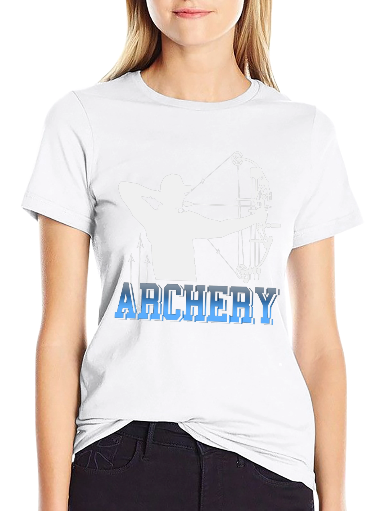 Archery Bow Hunter Black T-Shirt
